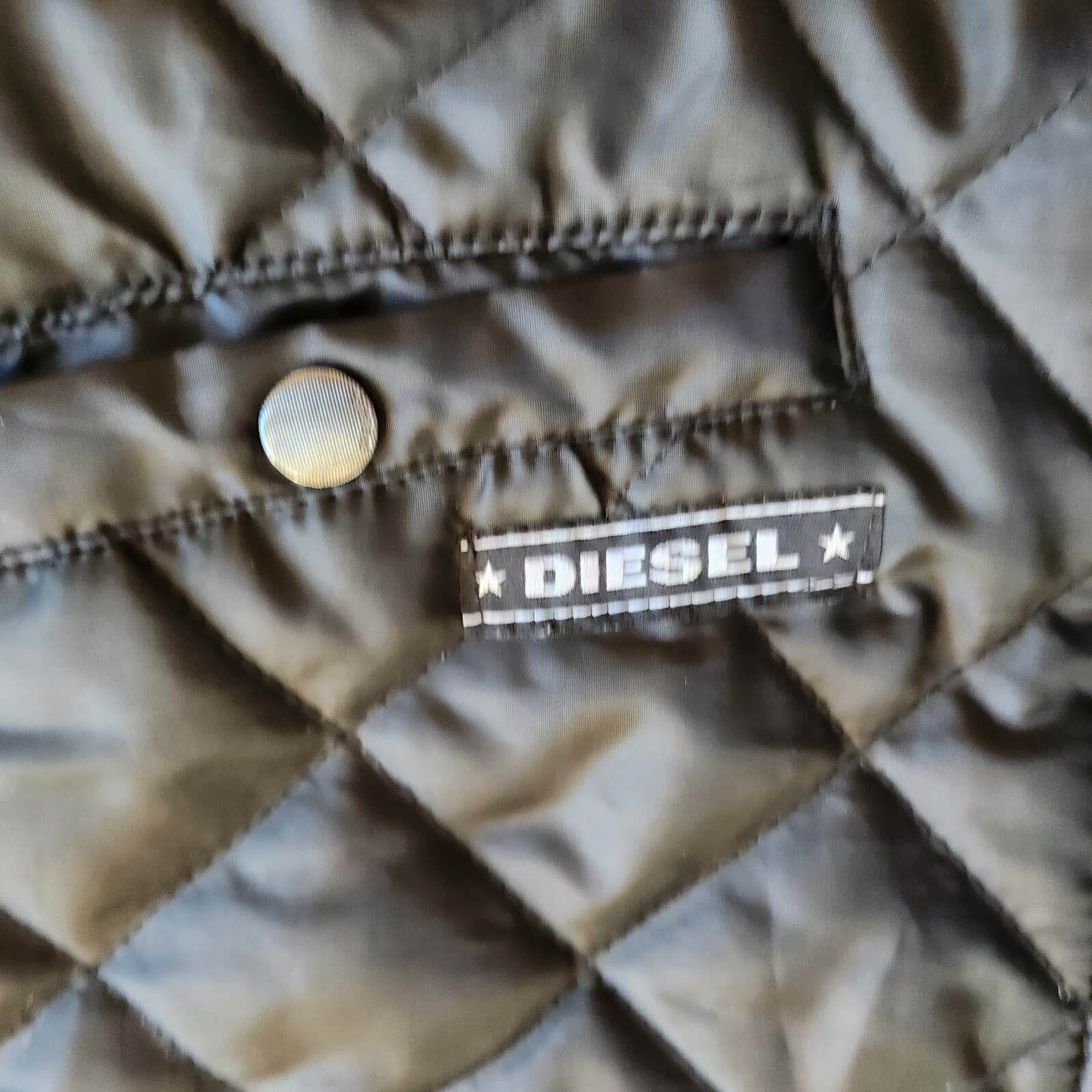 Diesel Boys Puffer Quited Hooded Vest Fleece Lining Zip-Up Pocket Black Sz.S/8 - Thumbnail 3