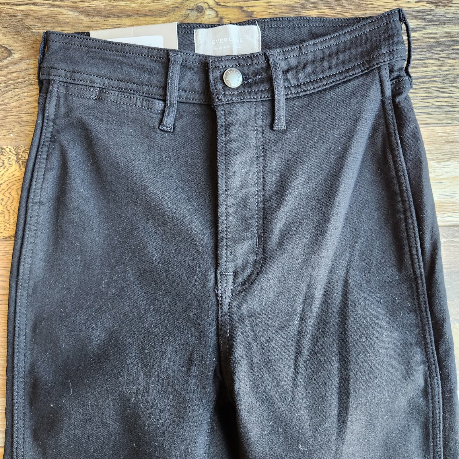NWT Everlane The Way-High Skinny Jeans Stretch Organic Cotton Black Women's 26 - Thumbnail 5