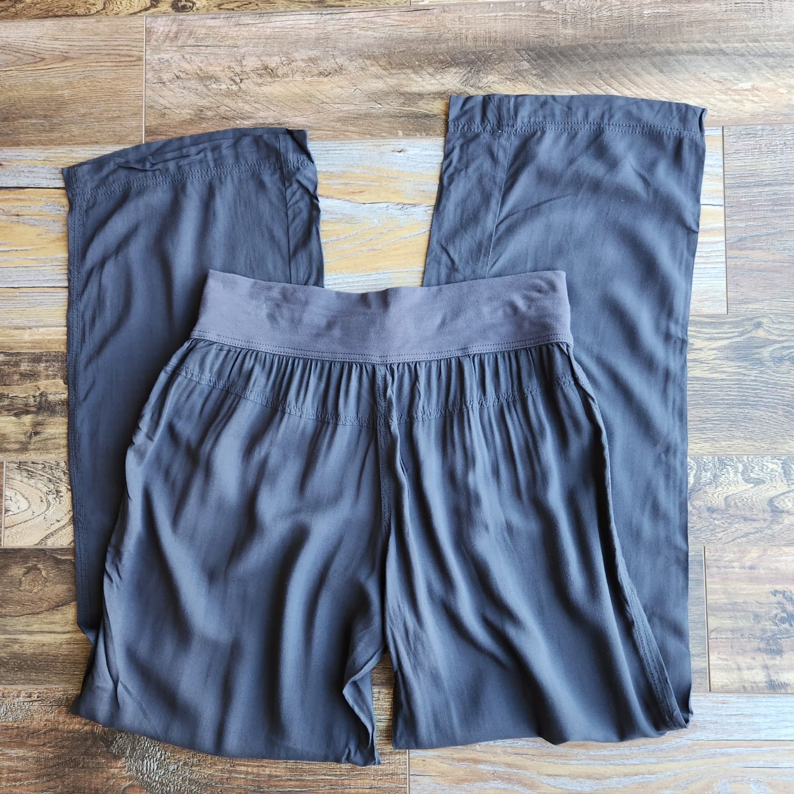 Sandwich Edinburgh Pants Wide-Leg Relax-Fit Pull-On Drawstring Pocket Grey Sz.42 - Thumbnail 6