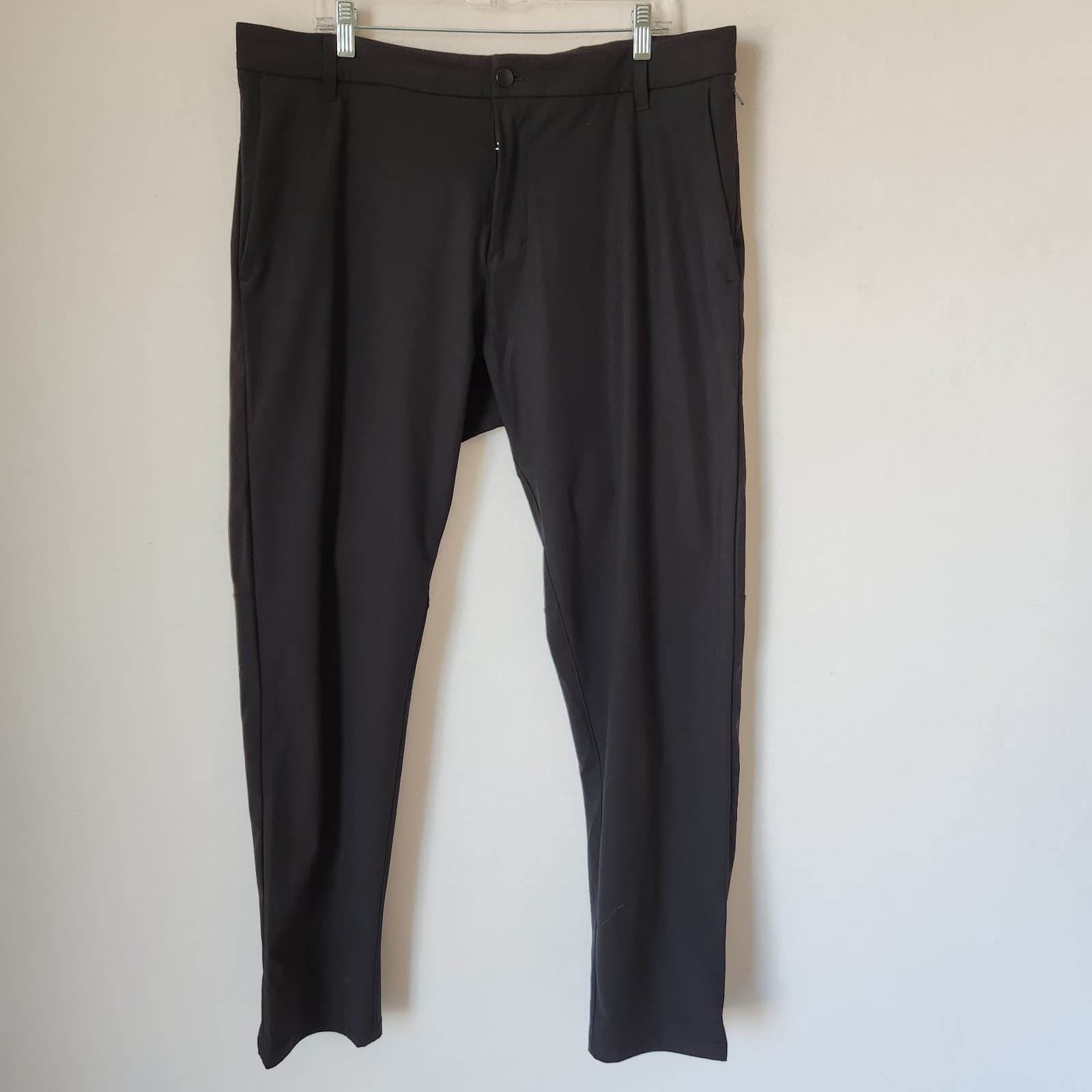 Lululemon Men's 38 Commission Casual Pant Classic 34" Warpstreme Stretch Black - Thumbnail 3