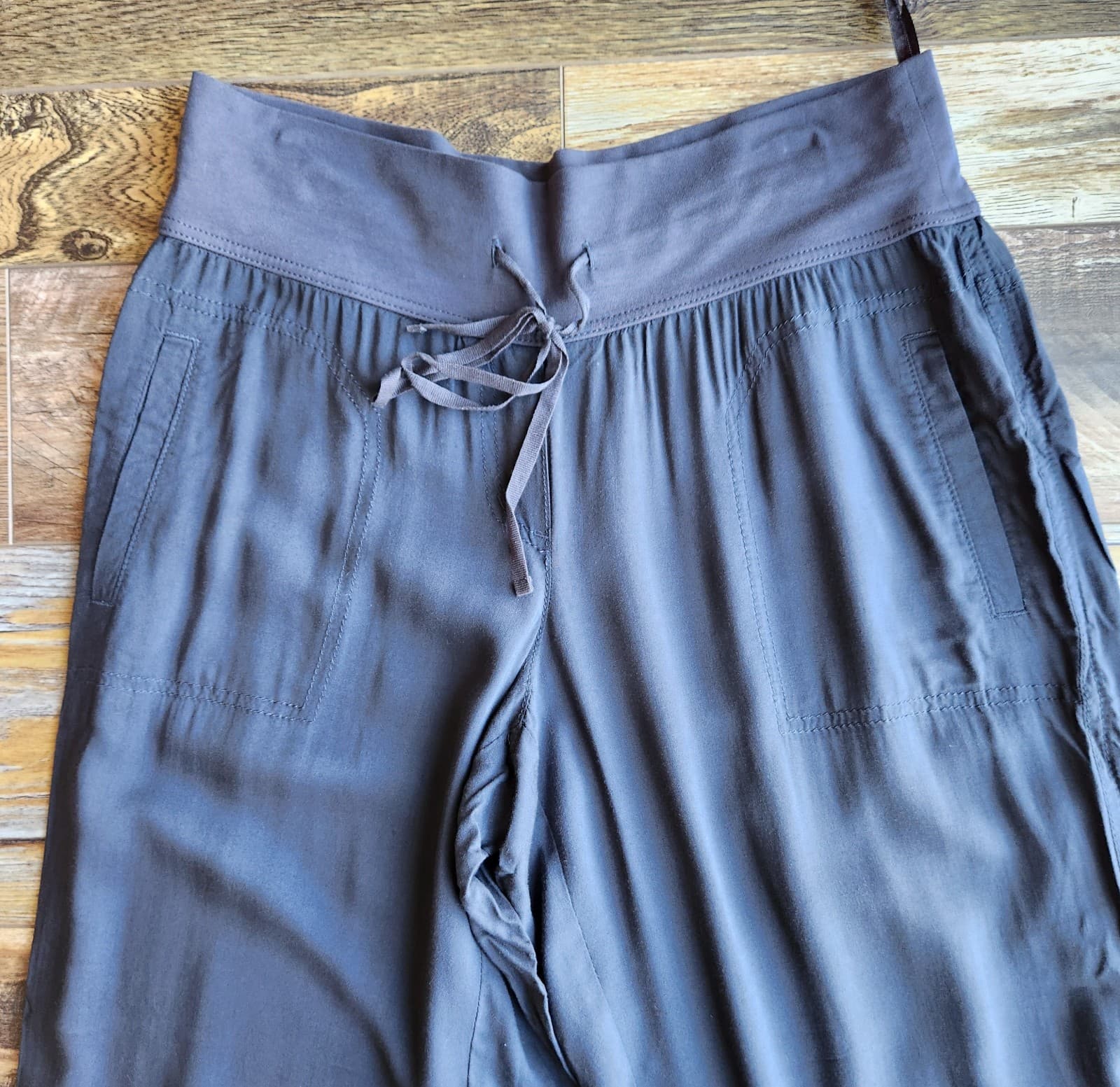 Sandwich Edinburgh Pants Wide-Leg Relax-Fit Pull-On Drawstring Pocket Grey Sz.42 - Thumbnail 3