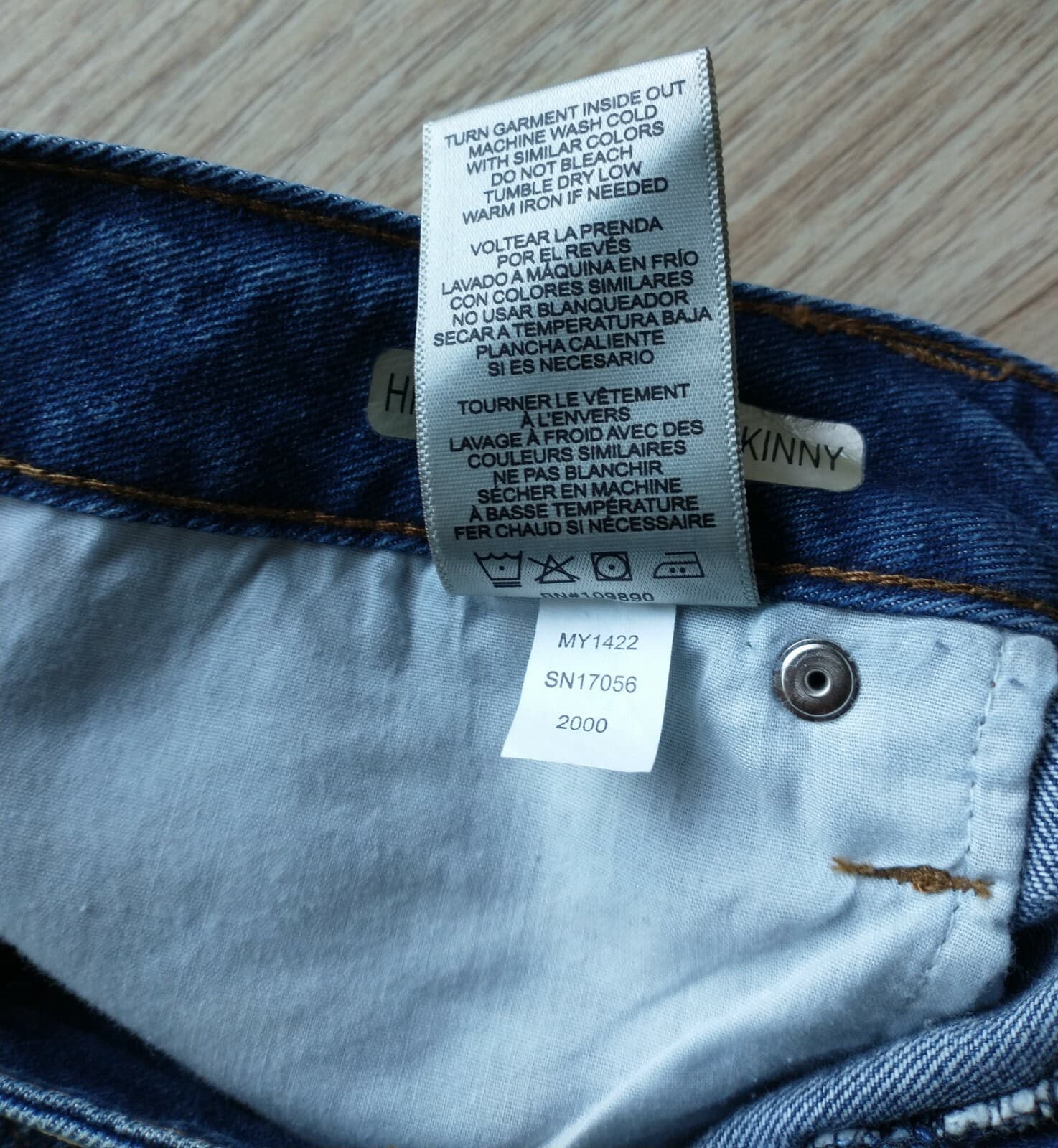 NWT Seven7 High Rise Tapered Skinny Vintage Mom Jeans Blue 100%Cotton Women Sz.6 - Thumbnail 12