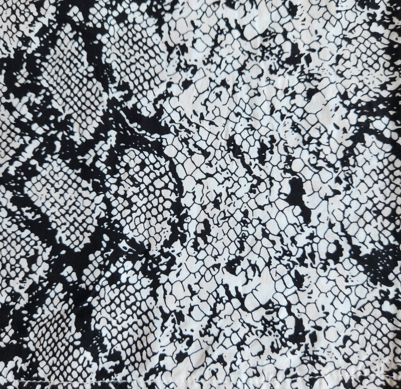 One Teaspoon Snake Pit Harem Cargo Pocket Pants Elastic Waist Black White Sz.M - Thumbnail 9