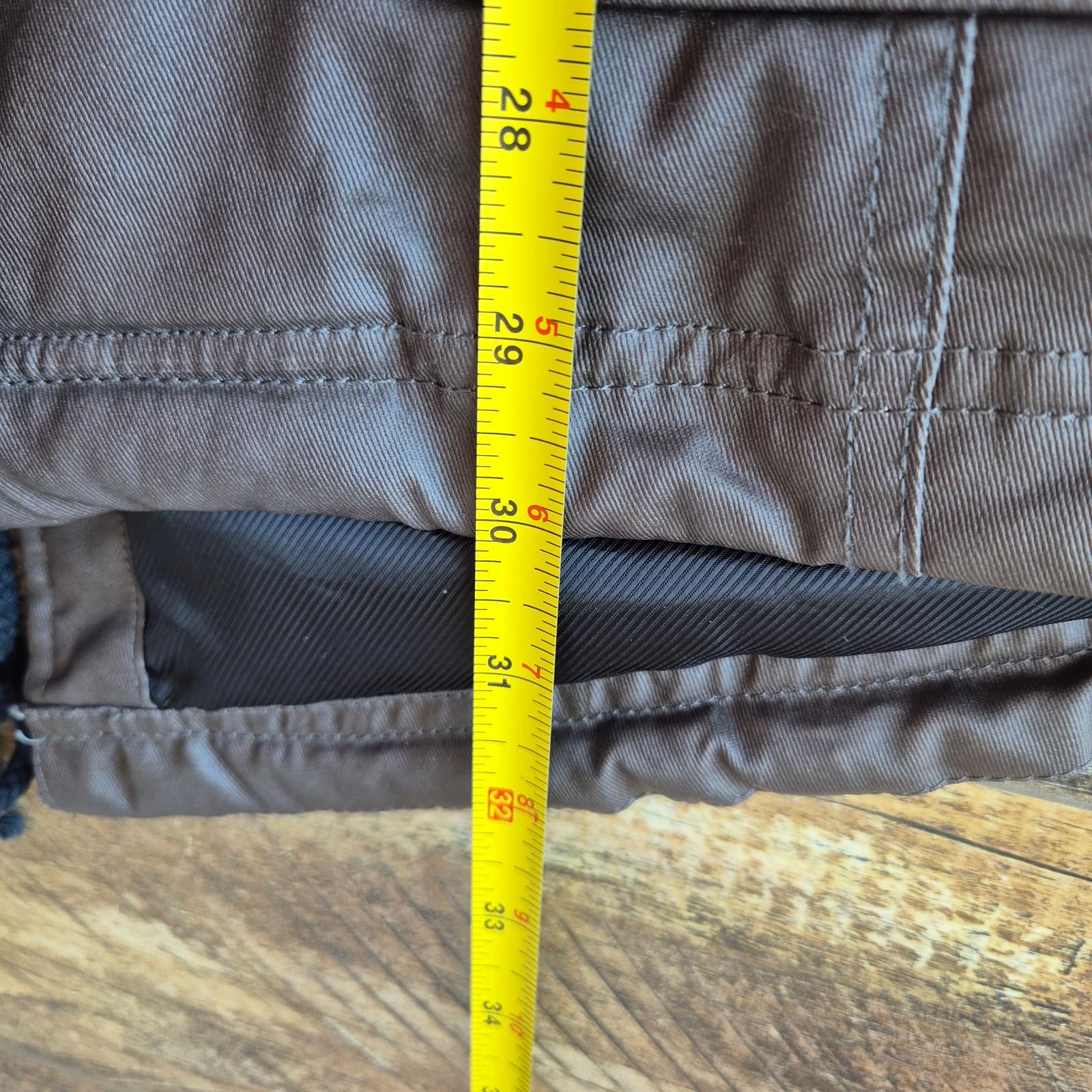 UGG Down Removeable Lamb Fur Trim Hooded Parka Winter Coat Jacket Brown Womens S - Thumbnail 20
