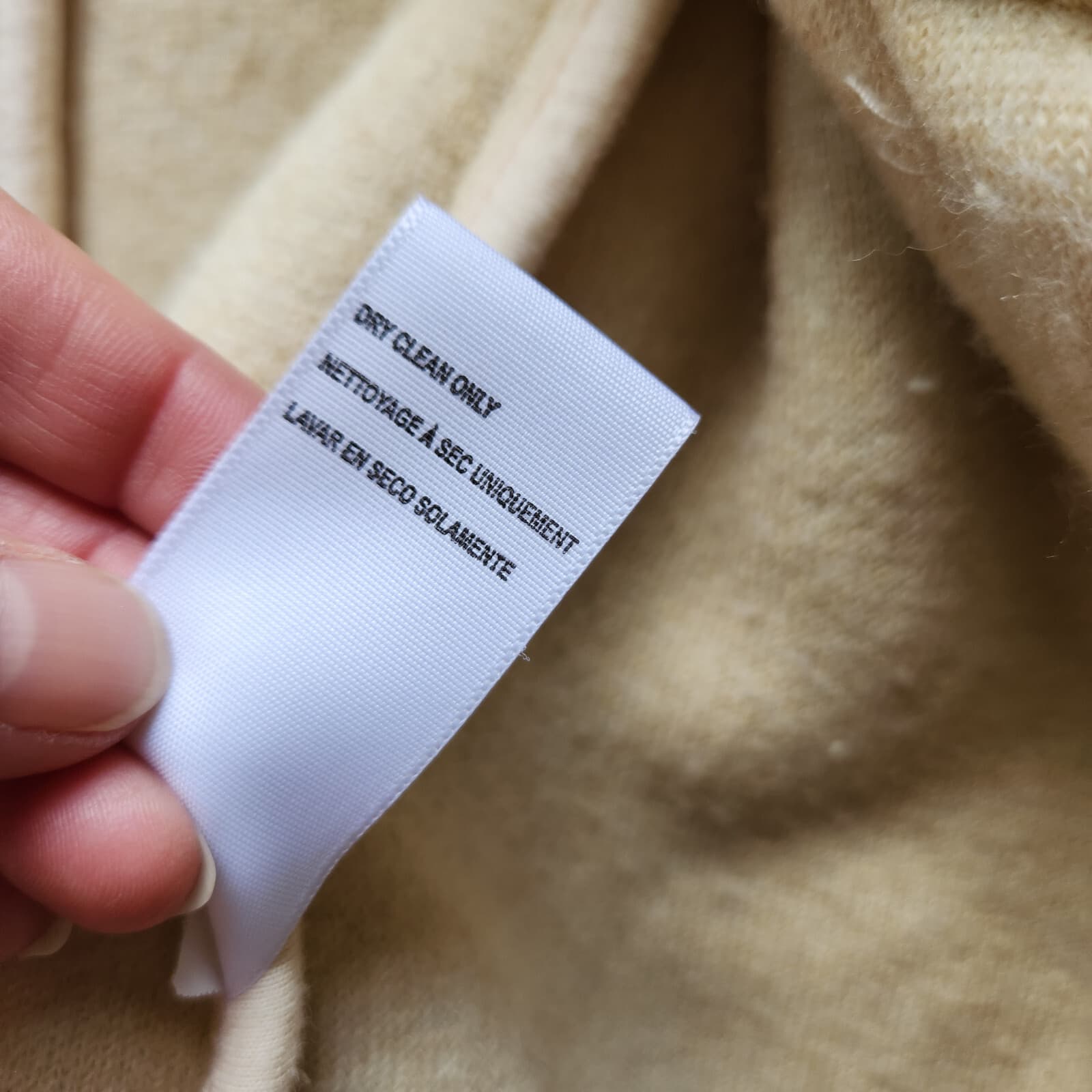 Standard James Perse Shrunken Sherpa Fleece Jacket High Neck Button Beige Sz.4 - Thumbnail 12