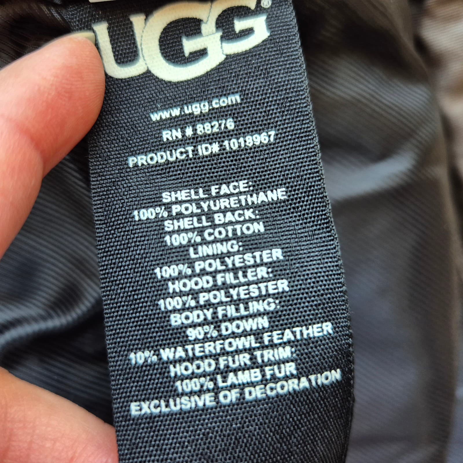 UGG Down Removeable Lamb Fur Trim Hooded Parka Winter Coat Jacket Brown Womens S - Thumbnail 15