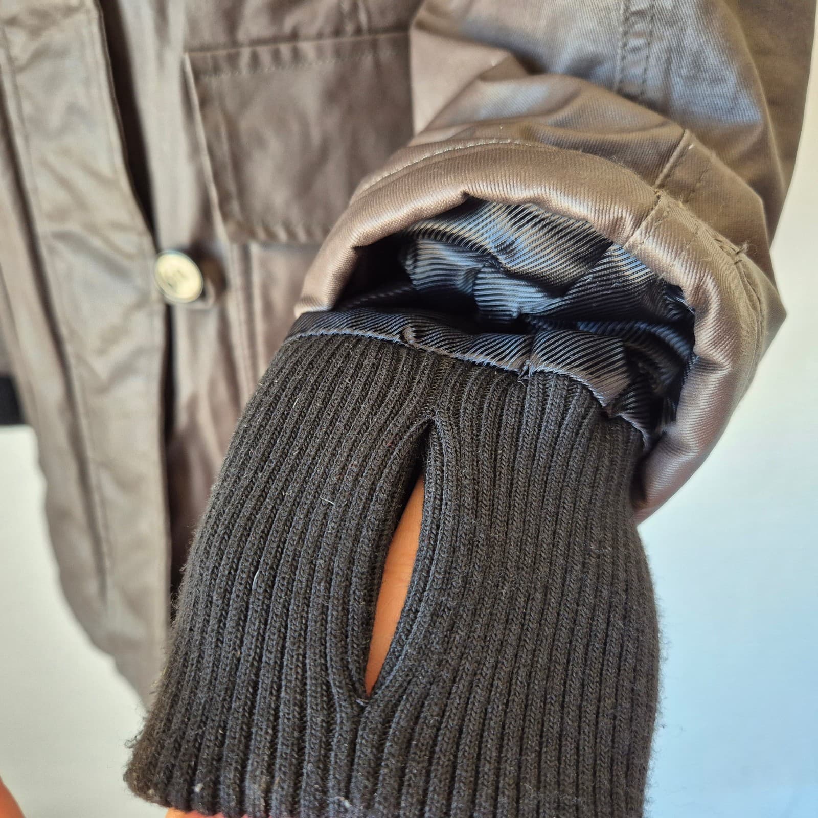 UGG Down Removeable Lamb Fur Trim Hooded Parka Winter Coat Jacket Brown Womens S - Thumbnail 6
