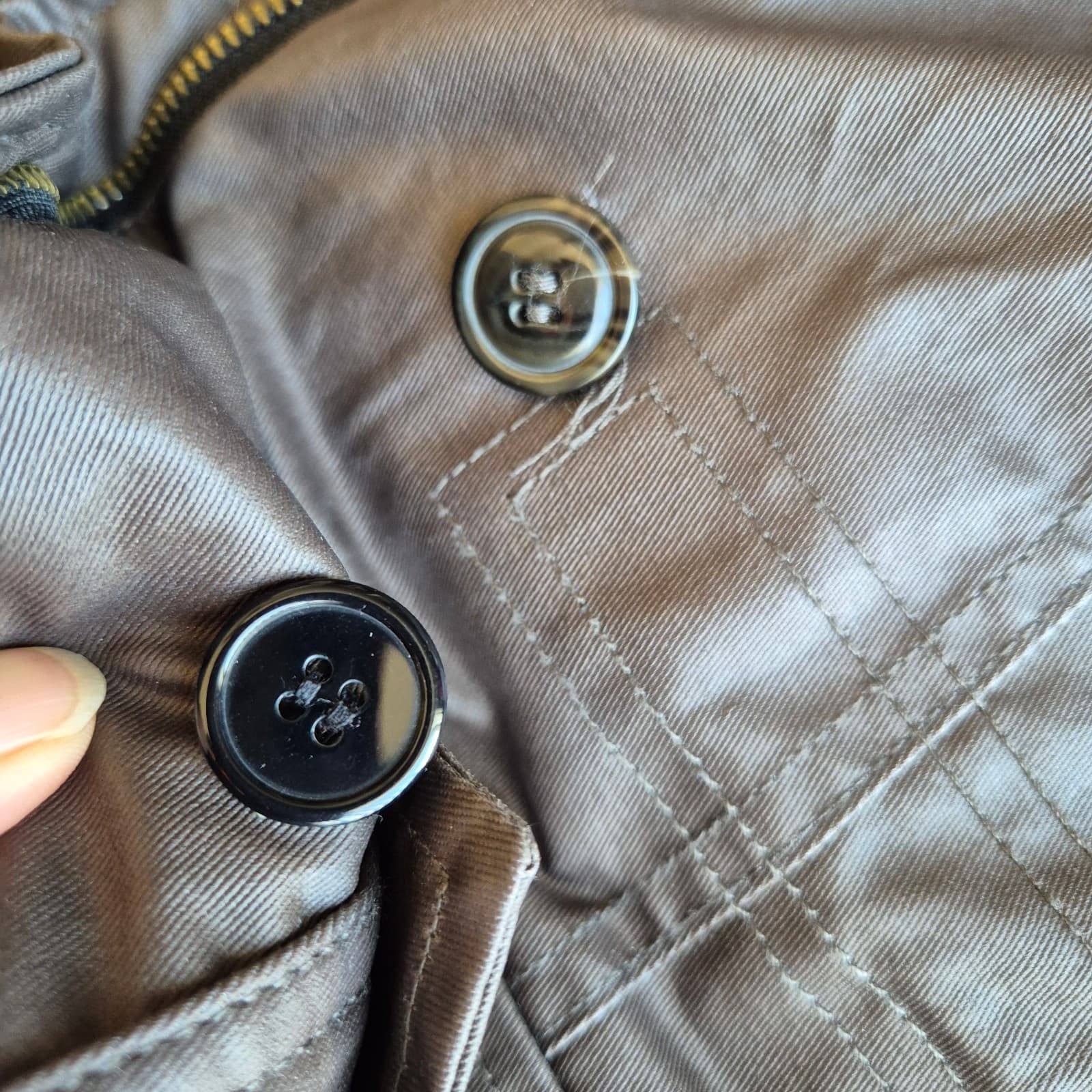 UGG Down Removeable Lamb Fur Trim Hooded Parka Winter Coat Jacket Brown Womens S - Thumbnail 22