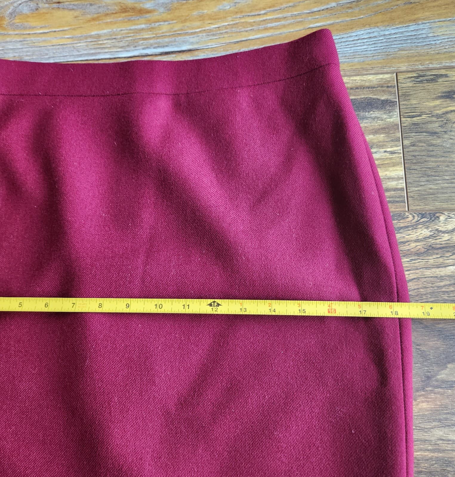 J. Crew 100% Double-Serge Wool No.2 Pencil Mini Skirt Lined Burgundy Sz.4 #02676 - Thumbnail 9