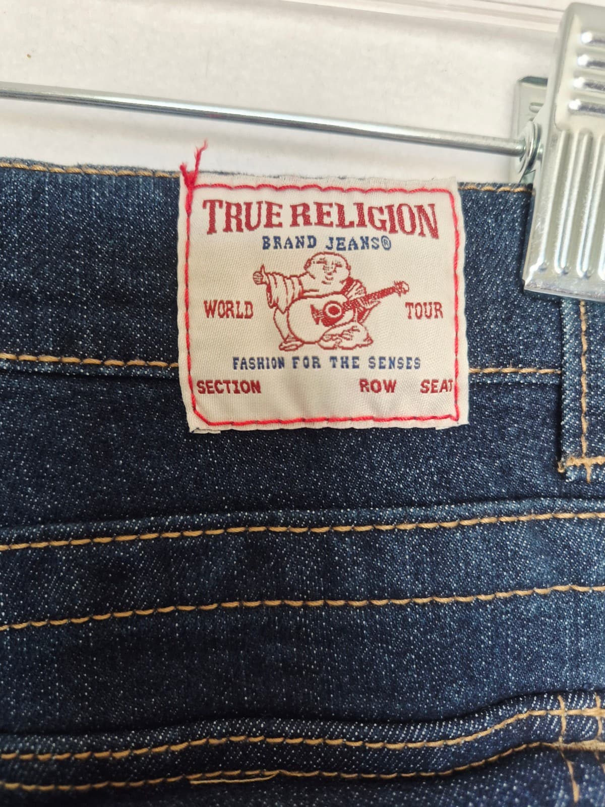 True Religion Girl's 10 Geno Relaxed Slim Jeans Zip 5-Pocket Stretch Dark Blue - Thumbnail 6