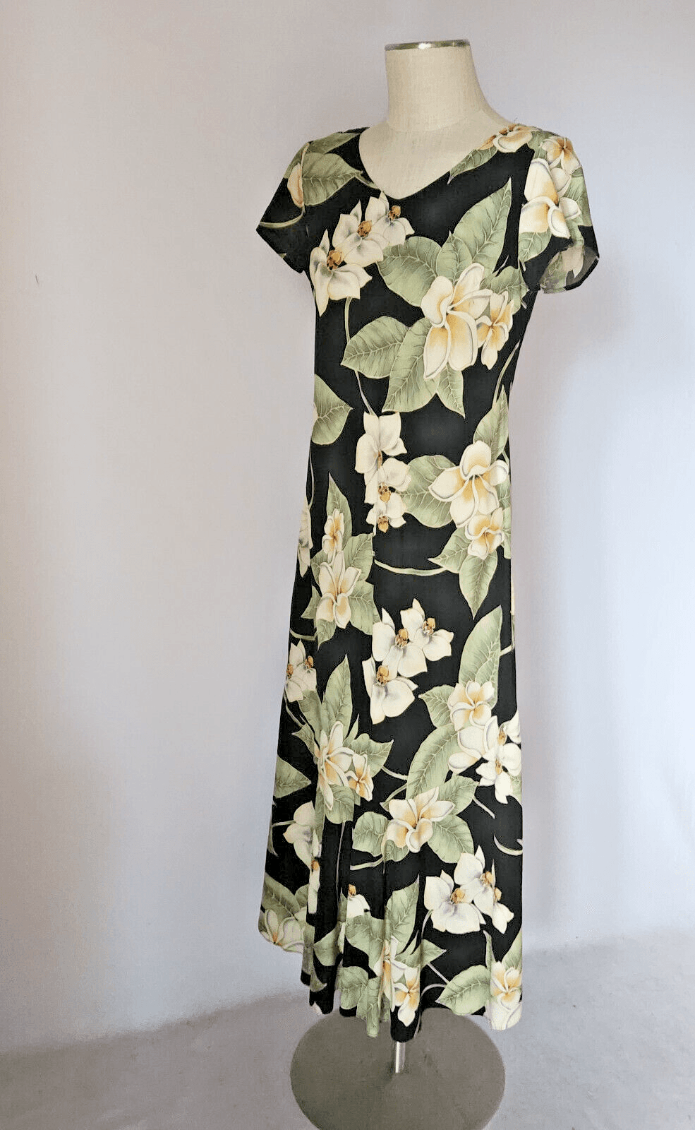 Nani Hawaii Tropical Floral 2 Piece Maxi Dress Button-Up Shirt Multicolor Sz.M/L - Thumbnail 4