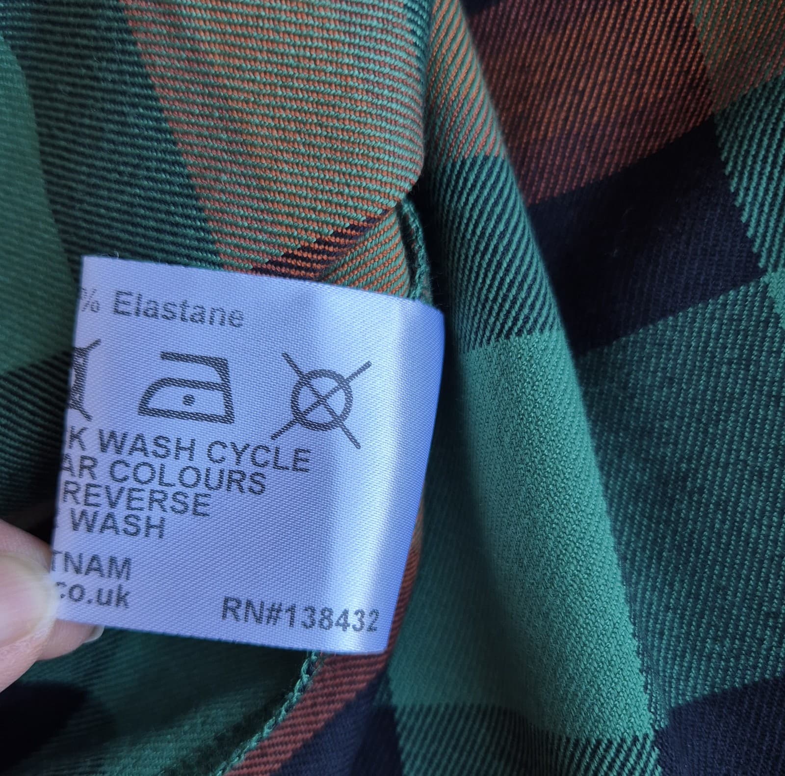 ModCloth x Collectif Jasmine Log Check Swing Skirt Pocket Zip Green Orange Sz.10 - Thumbnail 9