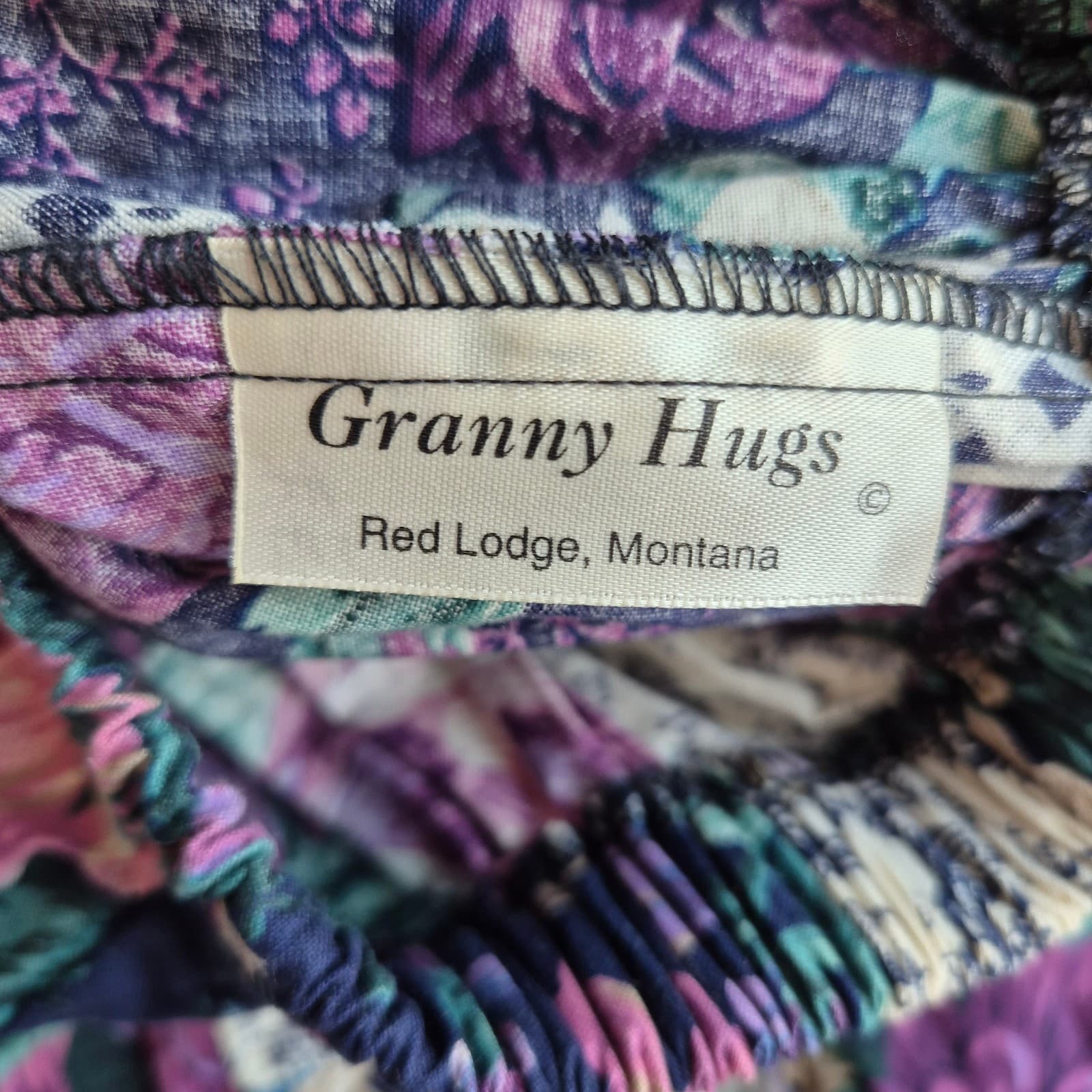 NWoT Granny Hugs Montana Floral Patchwork Tiered Maxi Skirt Elastic Waist 23"S/M - Thumbnail 6