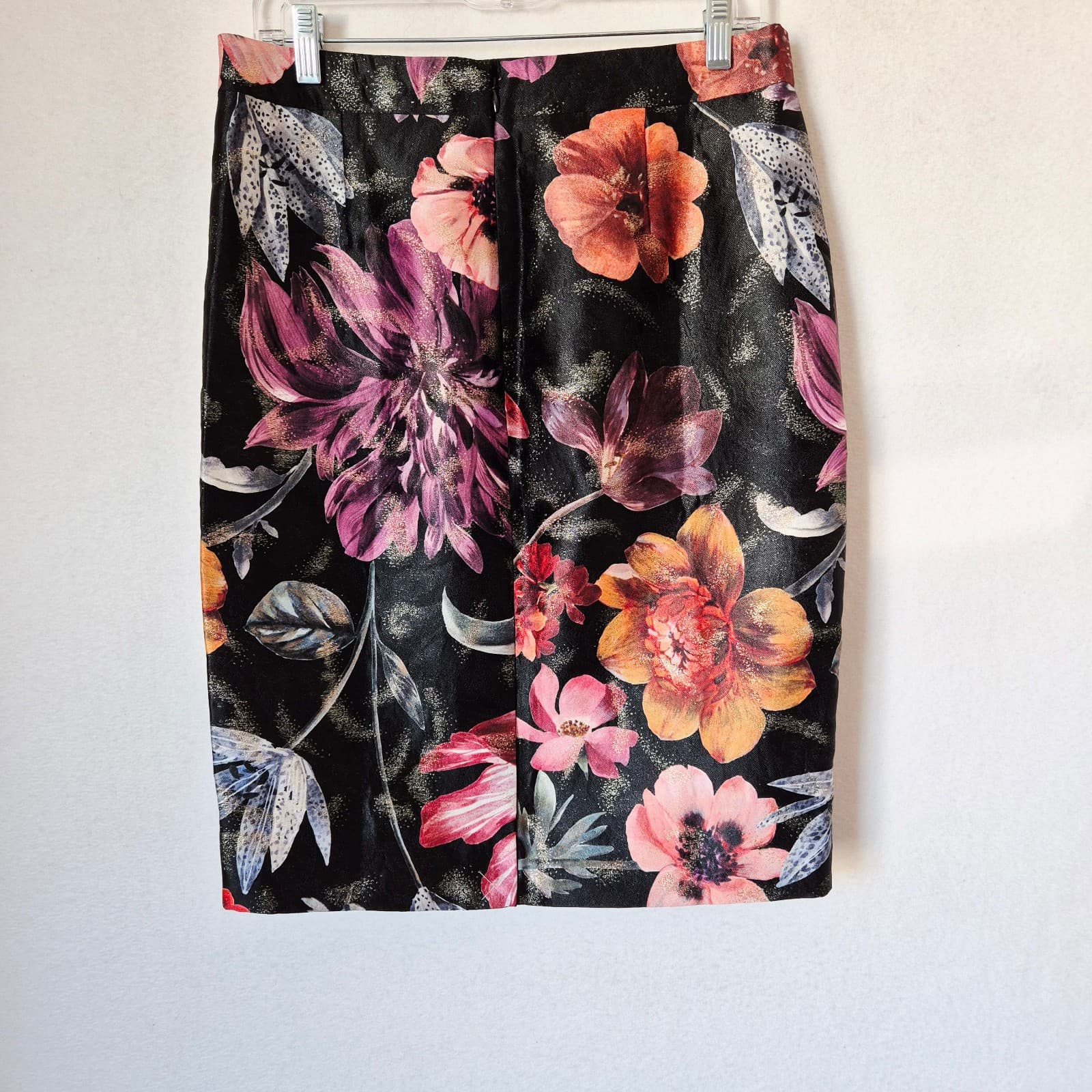 NWT J.Crew Collection Jacquard Pencil Skirt Midnight Dutch Floral Size 6 #AC526 - Thumbnail 5