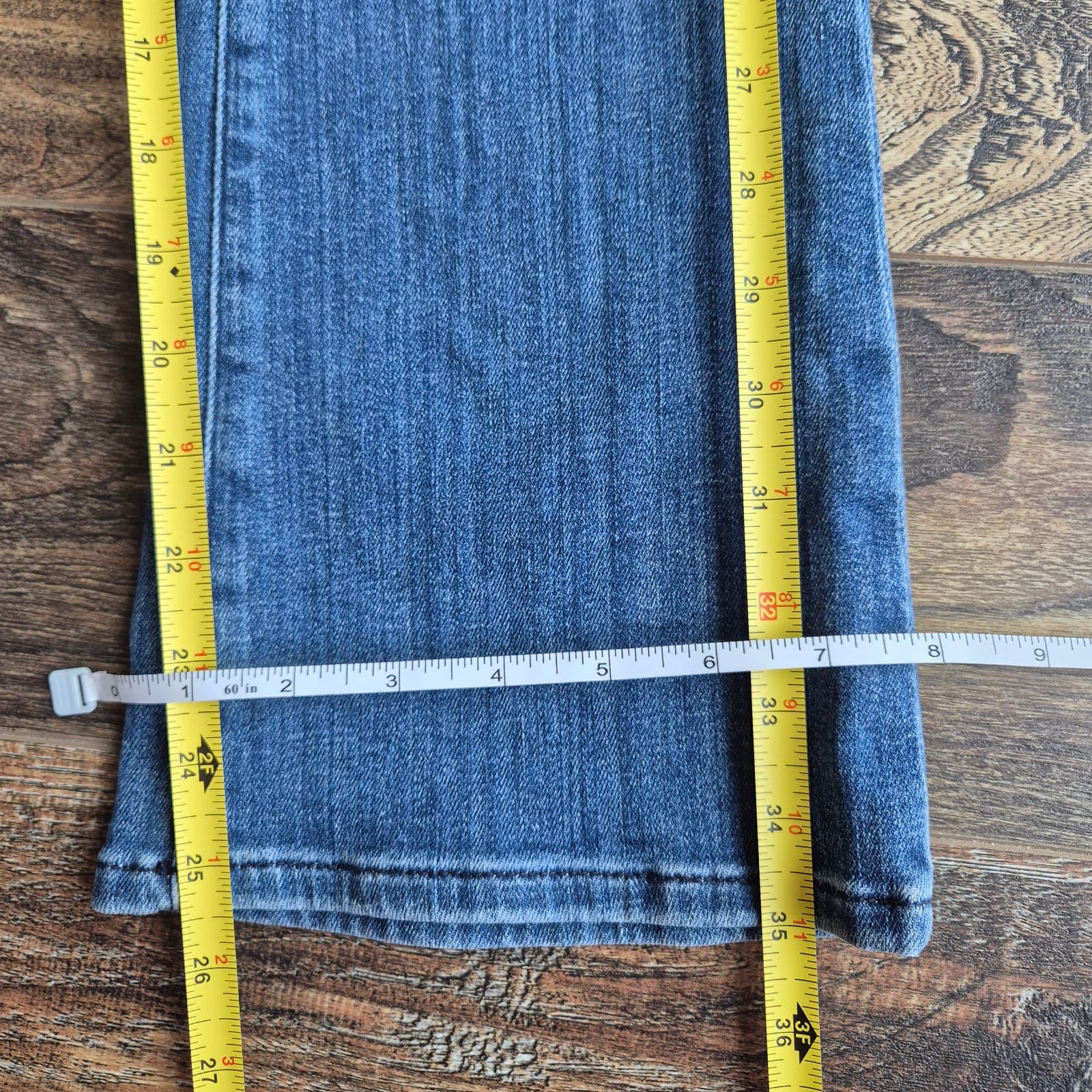 FRAME Le Crop Mini Boot 5-Pocket Stretch Temple Medium Wash Blue Women's 25 $248 - Thumbnail 13