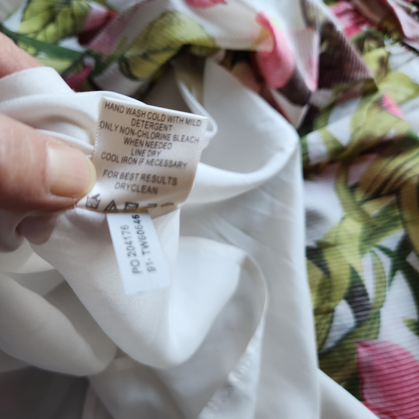 Tommy Bahama Halter Watercolor Orchid Tropical Silk Party Cocktail Dress Sz.16 - Thumbnail 11
