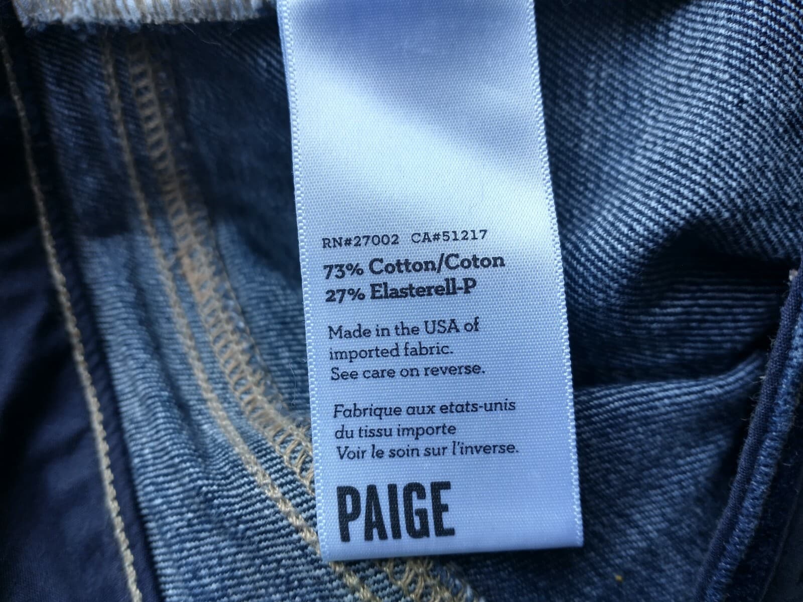 Paige Monica Kyra Denim Shorts Raw Hem Dark Wash Blue Sz.27 Made in USA - Thumbnail 5