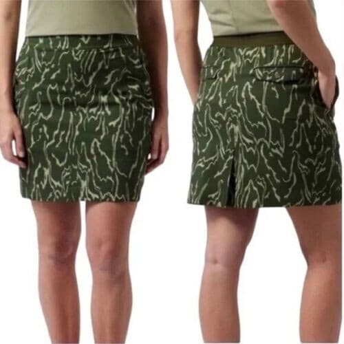 NWT Athleta Vienna Cargo Skort Jupe-Short Semi Fitted Pocket Green Women's 2 $69