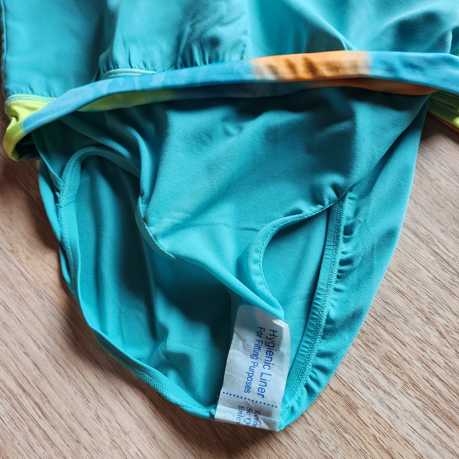 NWT Nike 2 Piece Tie Dye Spiderback Mid-Bikini Short Set Multicolor Girl's L $42 - Thumbnail 5