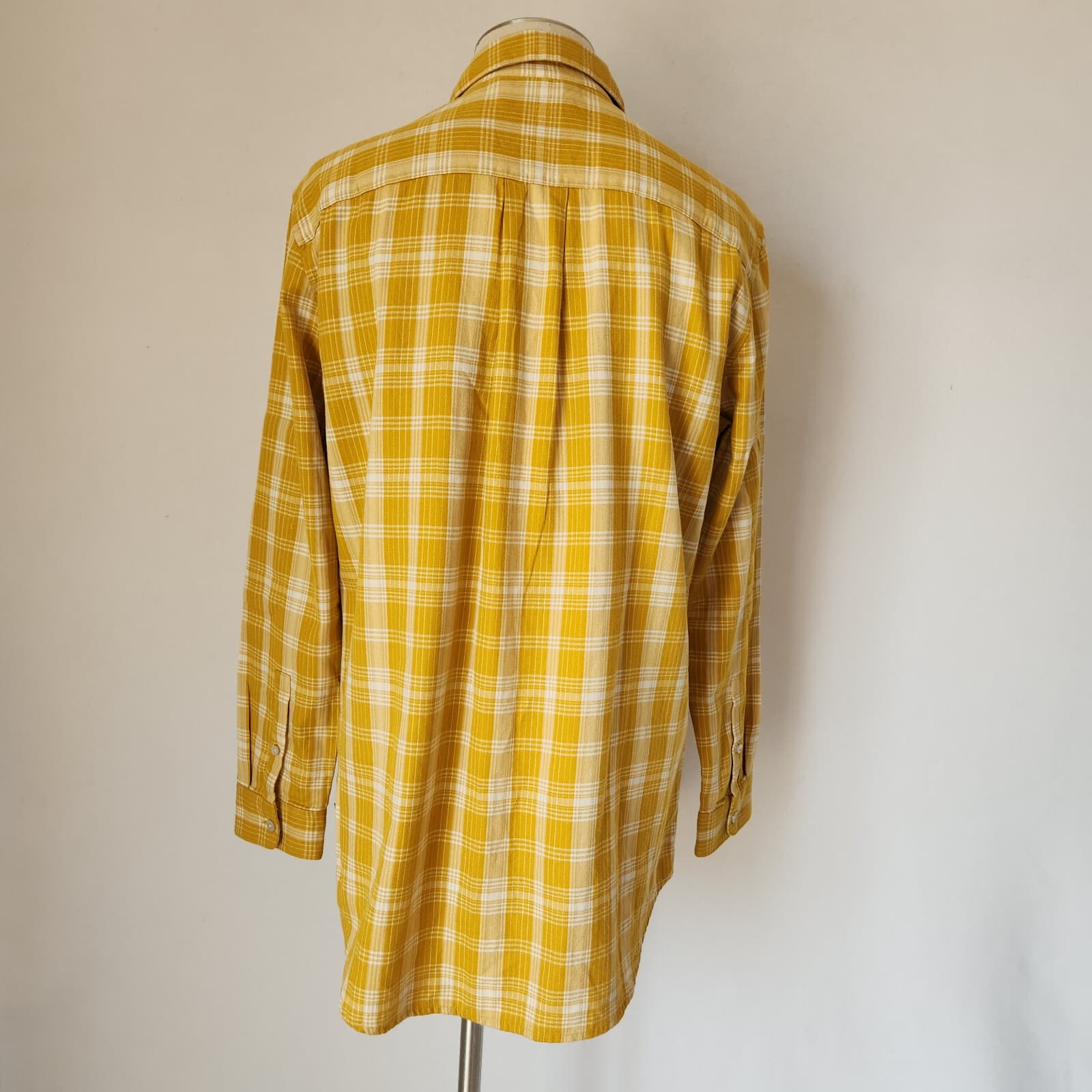 NWoT The North Face Boyfriend Plaid Button-Down Shirt Long Sleeve Yellow Women M - Thumbnail 8