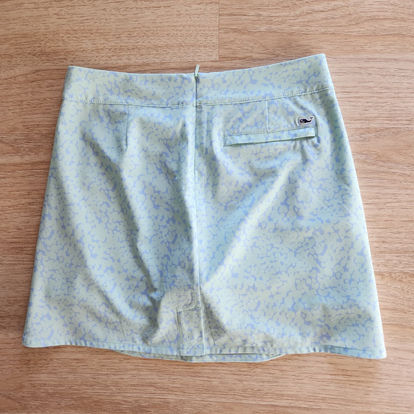 NWoT Vineyard Vines Calm Water Print Tennis Sport Skort Zip Pocket Green Sz.4 - Thumbnail 5