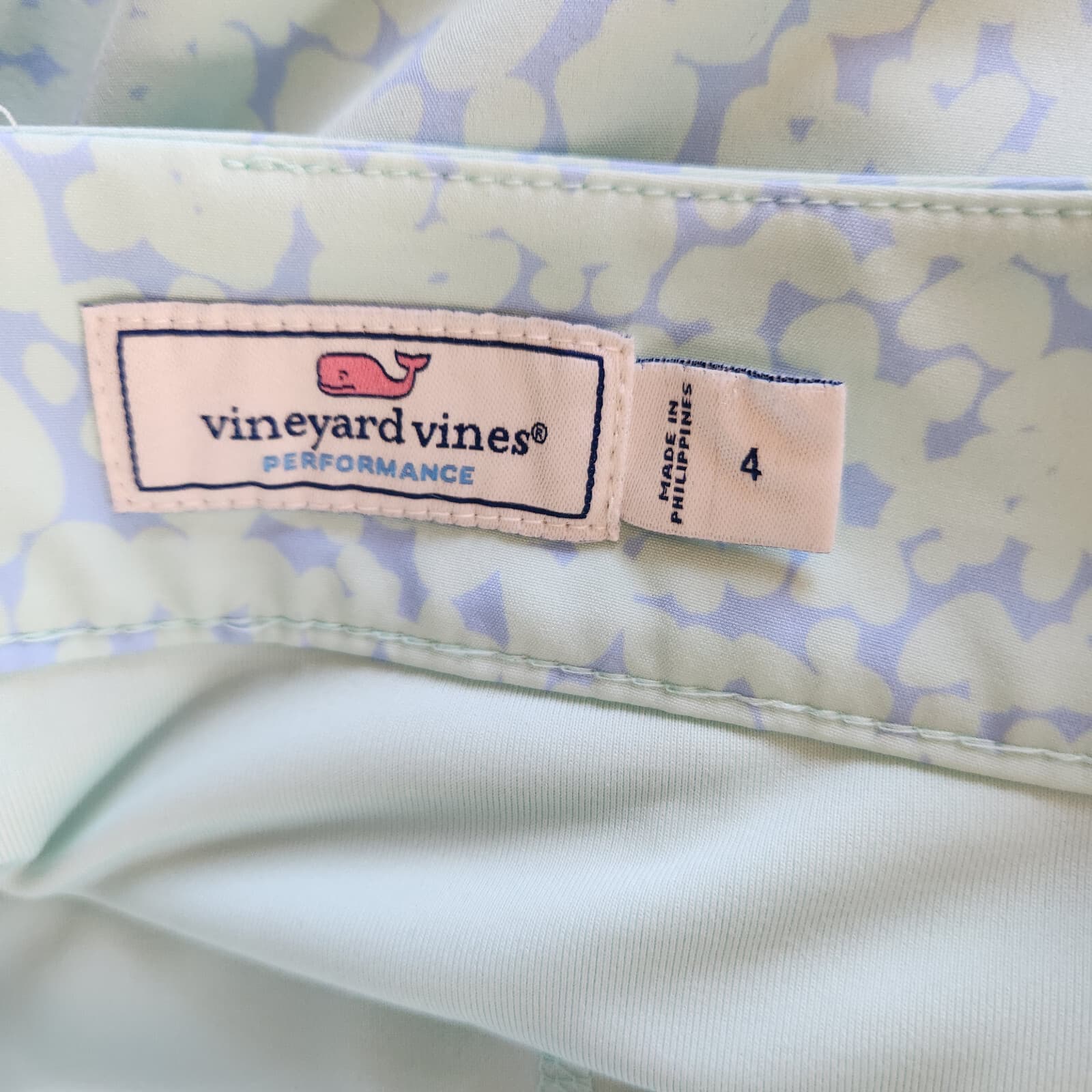 NWoT Vineyard Vines Calm Water Print Tennis Sport Skort Zip Pocket Green Sz.4 - Thumbnail 10