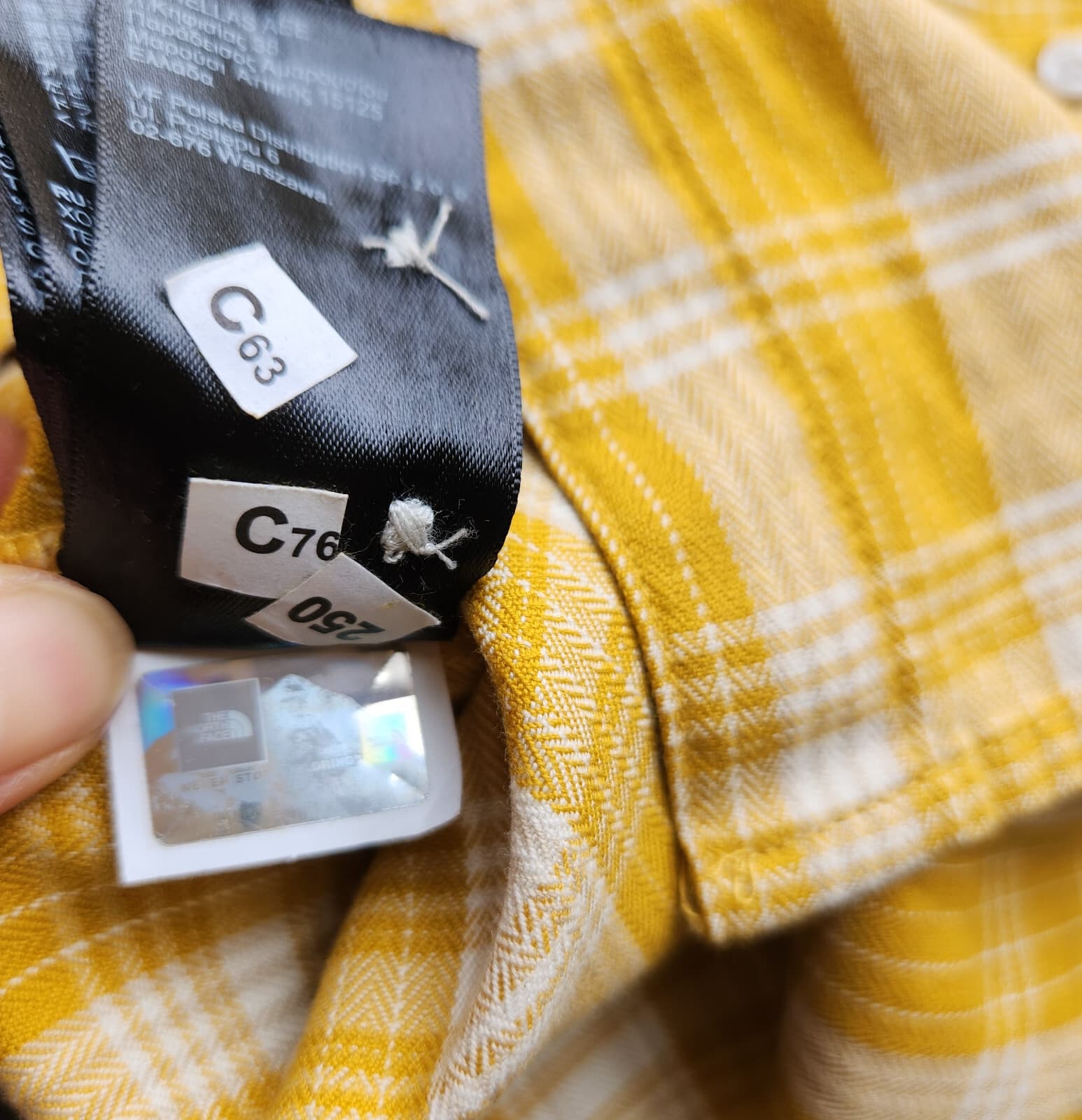 NWoT The North Face Boyfriend Plaid Button-Down Shirt Long Sleeve Yellow Women M - Thumbnail 13