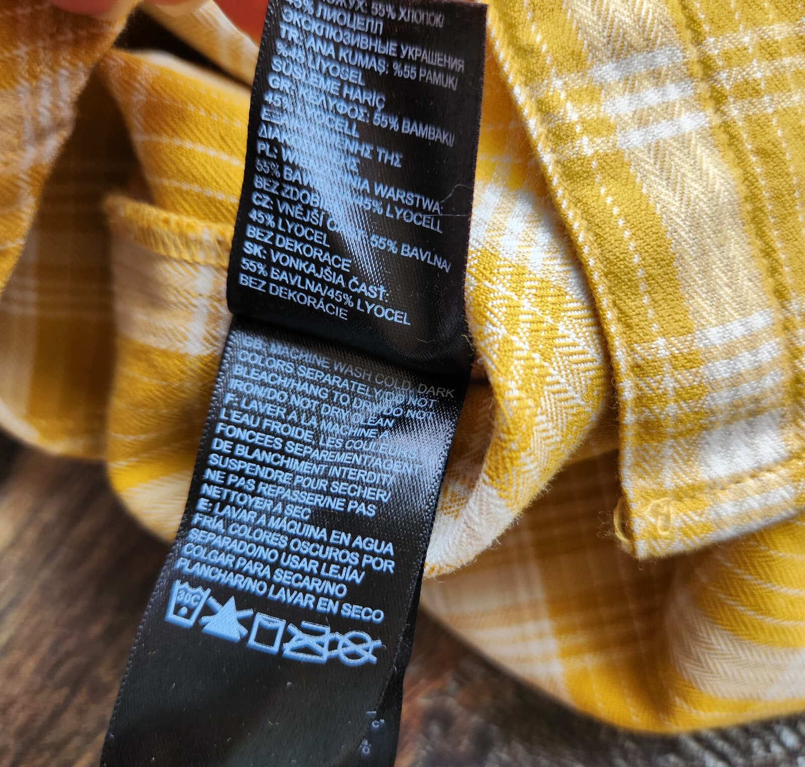 NWoT The North Face Boyfriend Plaid Button-Down Shirt Long Sleeve Yellow Women M - Thumbnail 12
