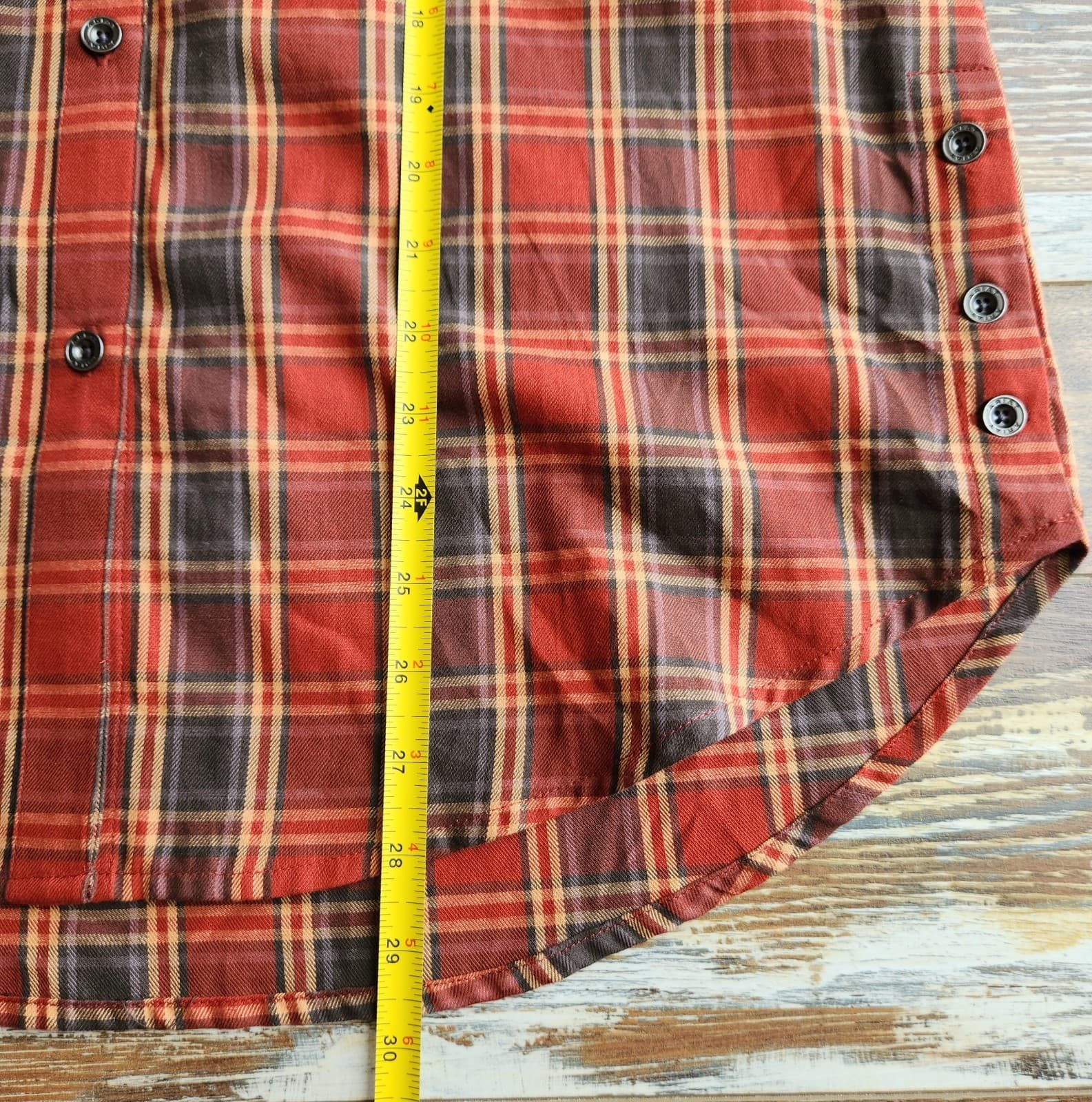 NWoT ARIAT Red Plaid Button-Up Western Shirt Long Sleeve Pocket Cotton Women's M - Thumbnail 13