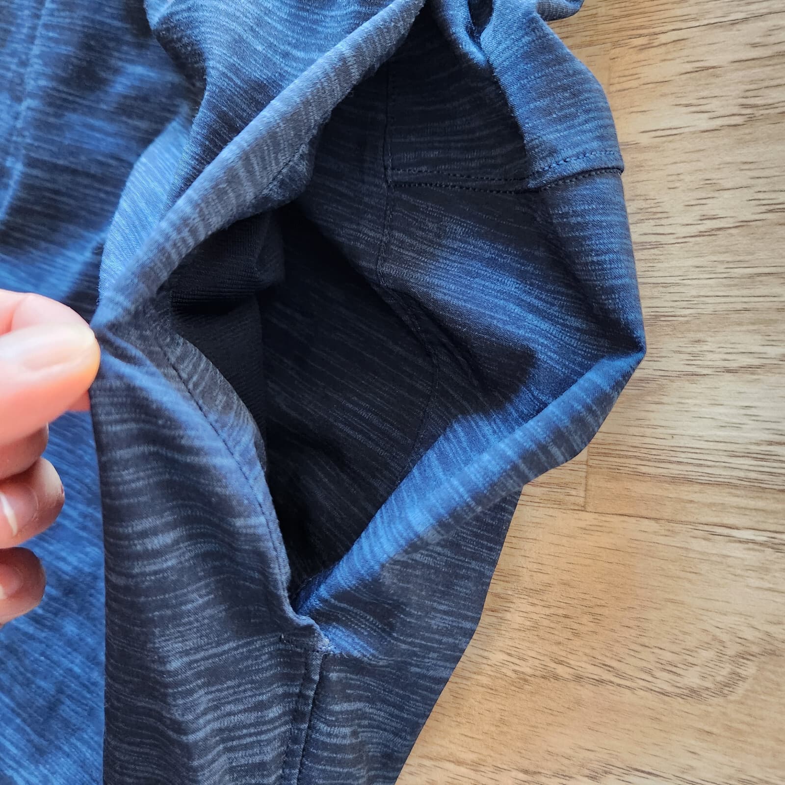 Lululemon T.H.E. Linerless Short 9" Traing Relax Drawstring Pocket Blue Men's L - Thumbnail 7