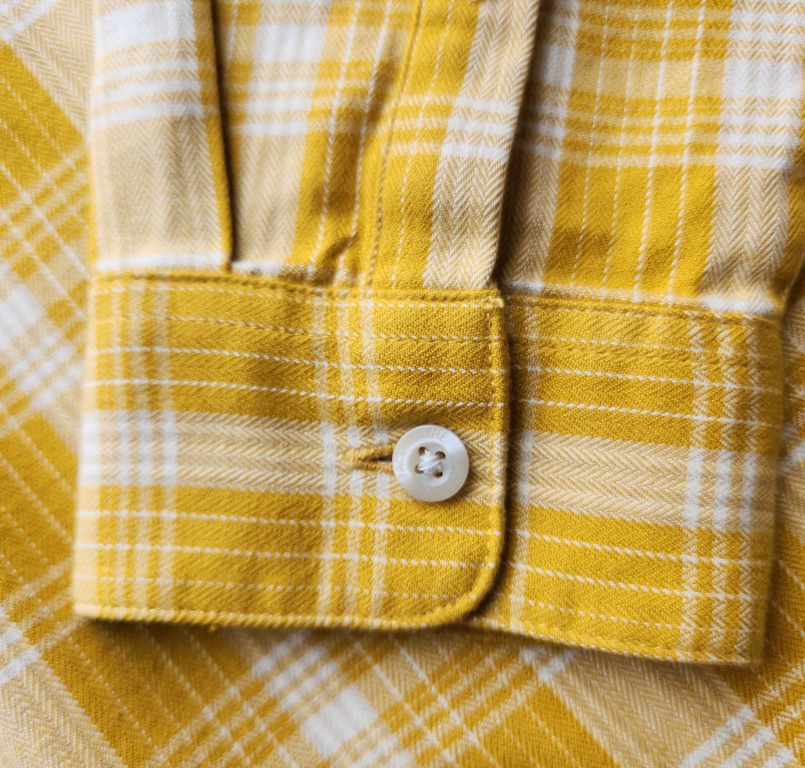 NWoT The North Face Boyfriend Plaid Button-Down Shirt Long Sleeve Yellow Women M - Thumbnail 10
