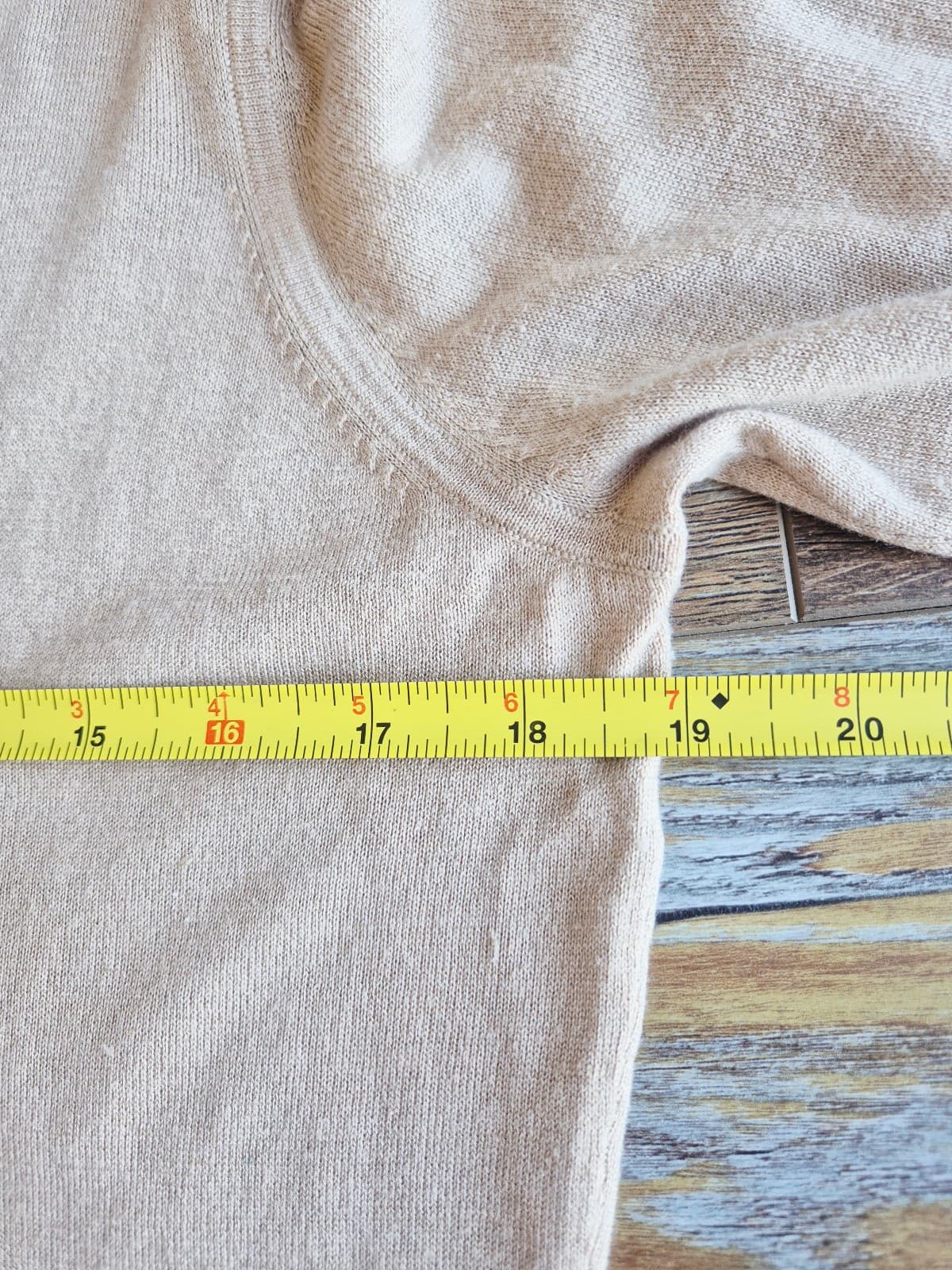 Brooks Brothers $168 Silk Cashmere Shawl Collar Sweater Pullover Beige Women's M - Thumbnail 12
