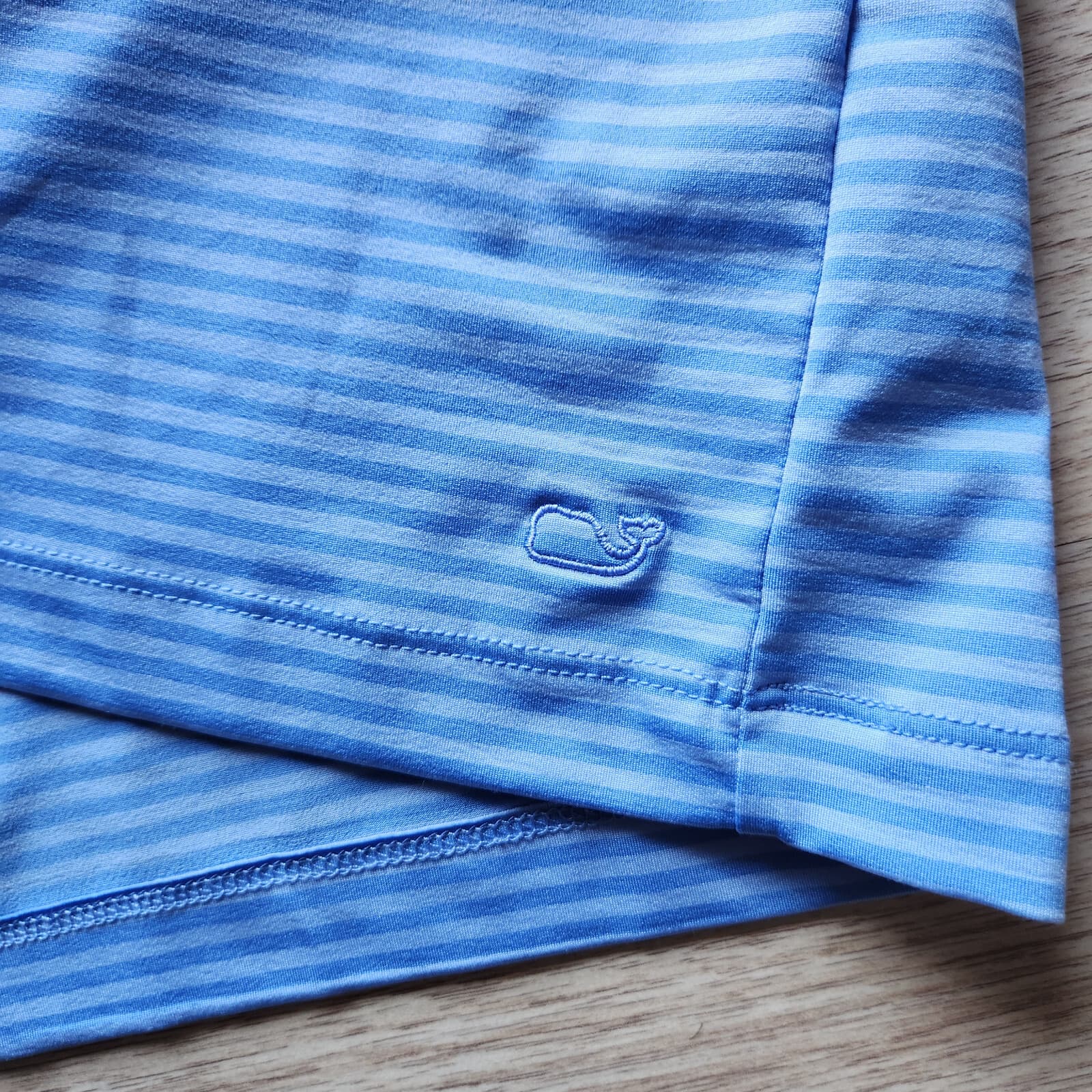 Vineyard Vines $148 Sankaty Pin-Stripe Boatneck Shift Dress Long Sleeve Blue M - Thumbnail 7