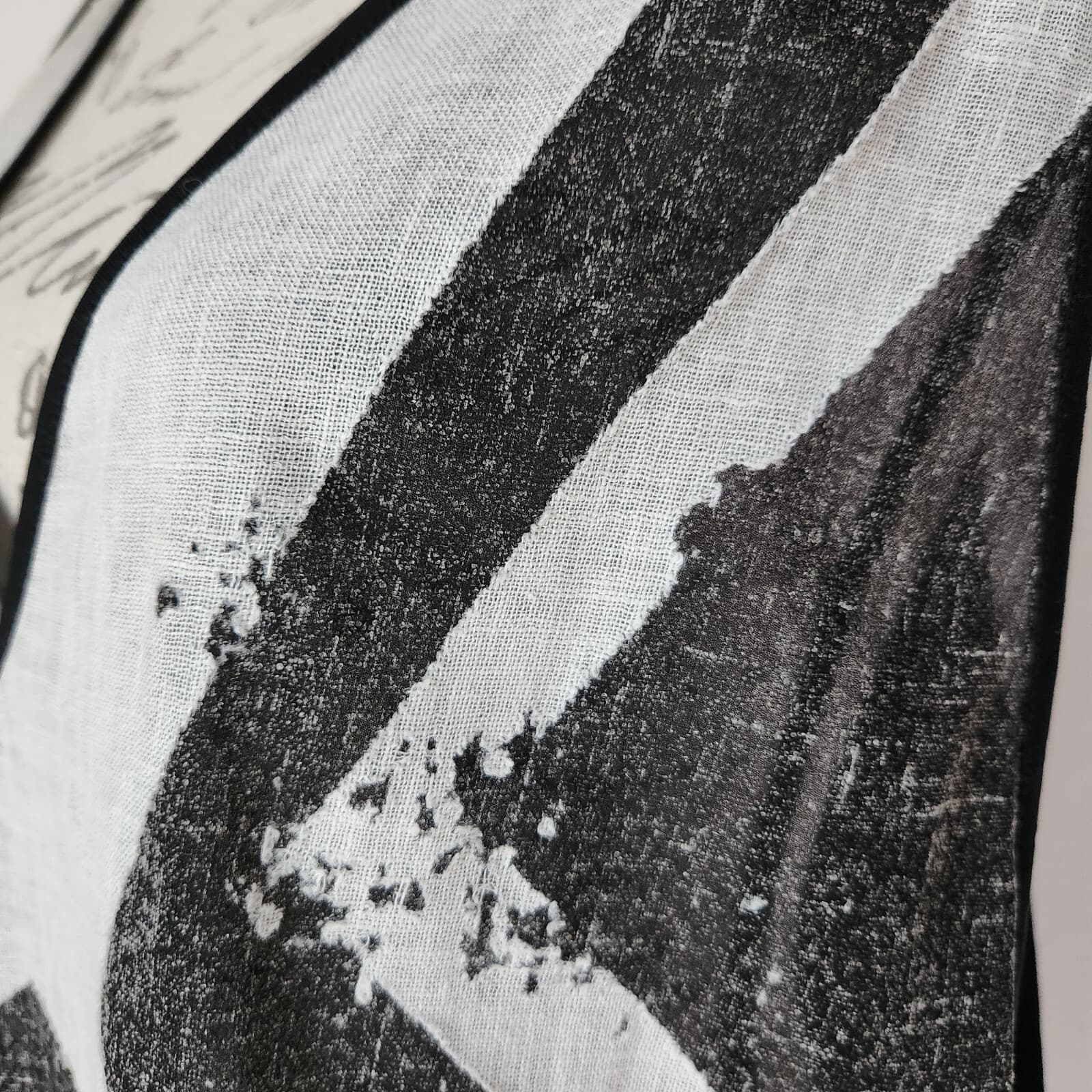 Cop . Copine $376 Launay Linen Blend Mini Dress Sleeveless Black Grey Women's M - Thumbnail 6