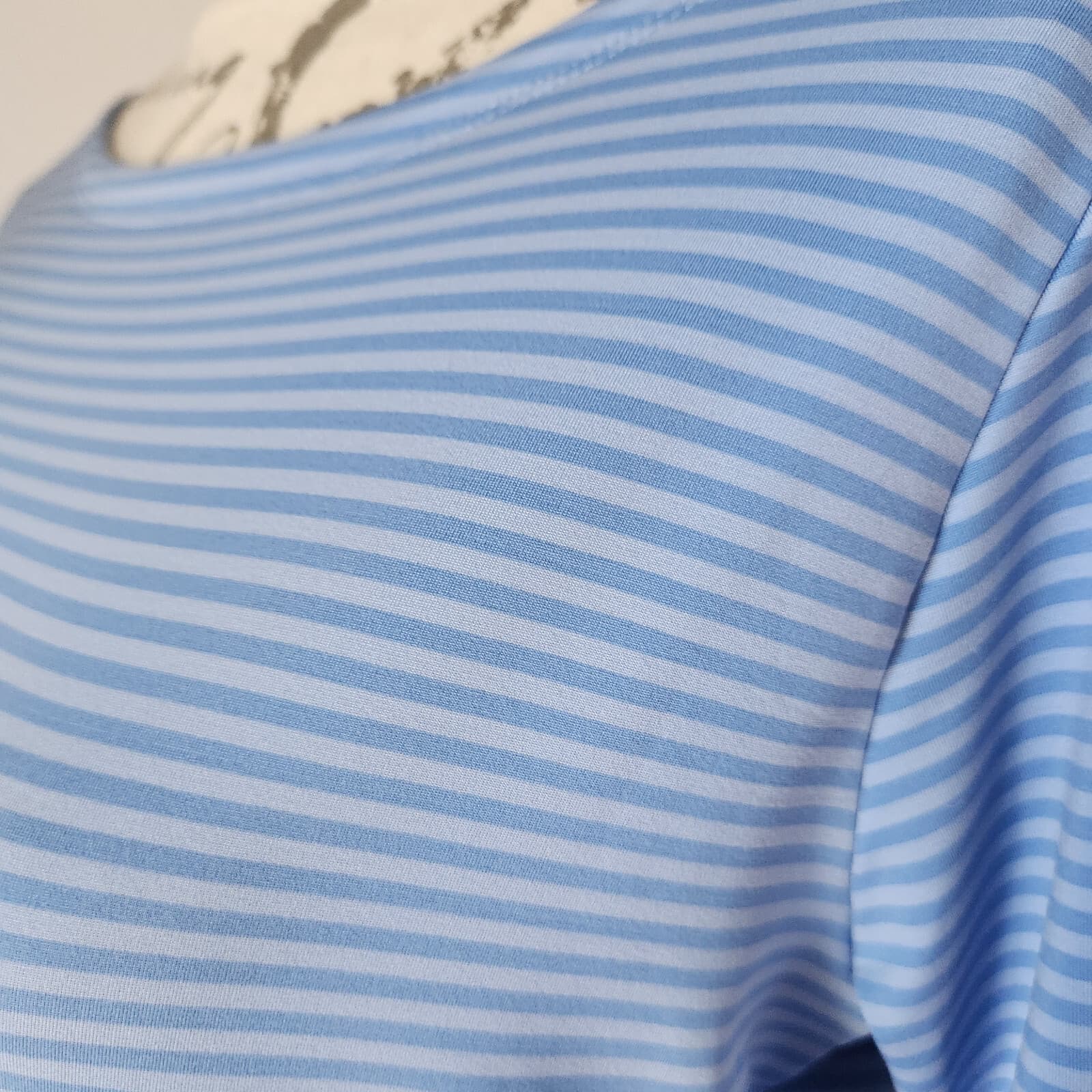 Vineyard Vines $148 Sankaty Pin-Stripe Boatneck Shift Dress Long Sleeve Blue M - Thumbnail 4