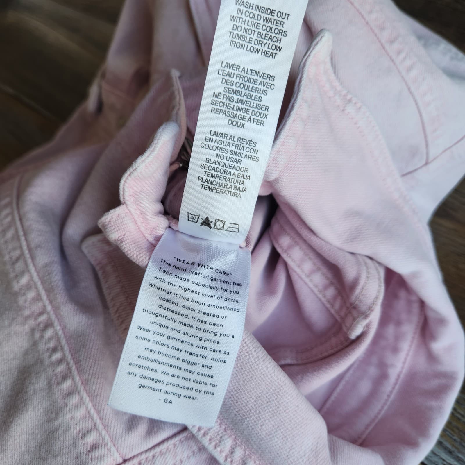 Good American Fit For Success Jumpsuit Stretch Denim Mineral Rose Quartz Sz.3 - Thumbnail 12