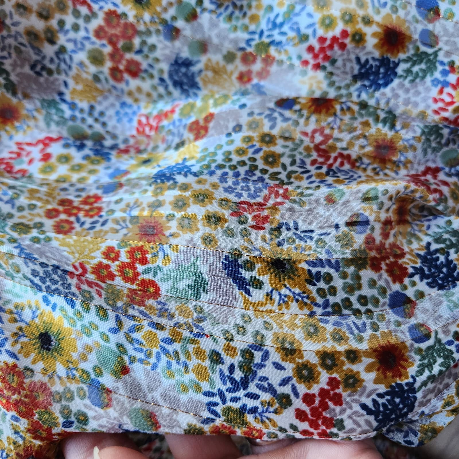 AQUA Allover Floral Romantic Smoked Waist Ruffle Mini Dress Chiffon Yellow Sz.XL - Thumbnail 13
