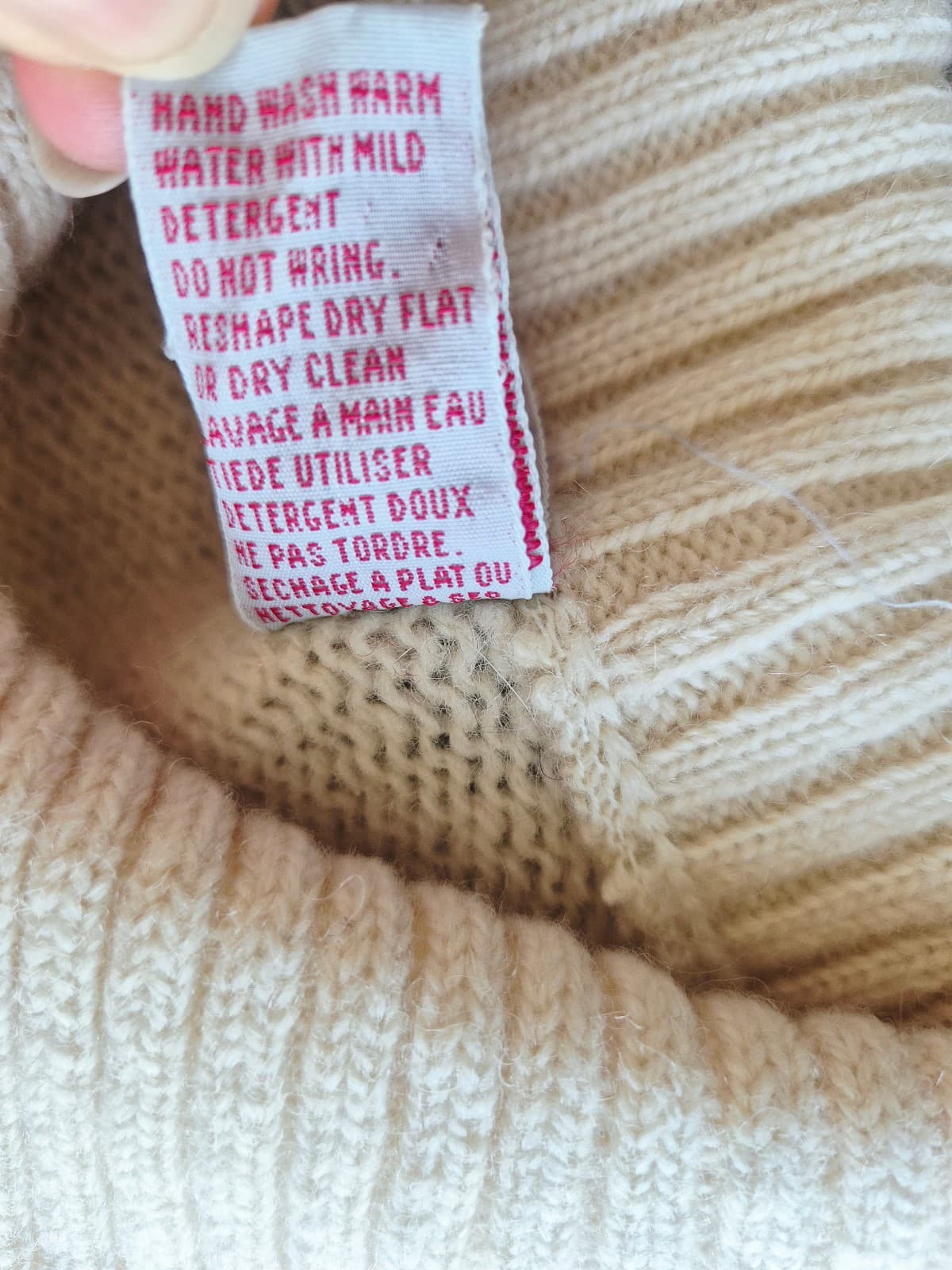 Vintage French Connection Shetland Wool Scandinavian Sweater Crew-Collar Size S - Thumbnail 10