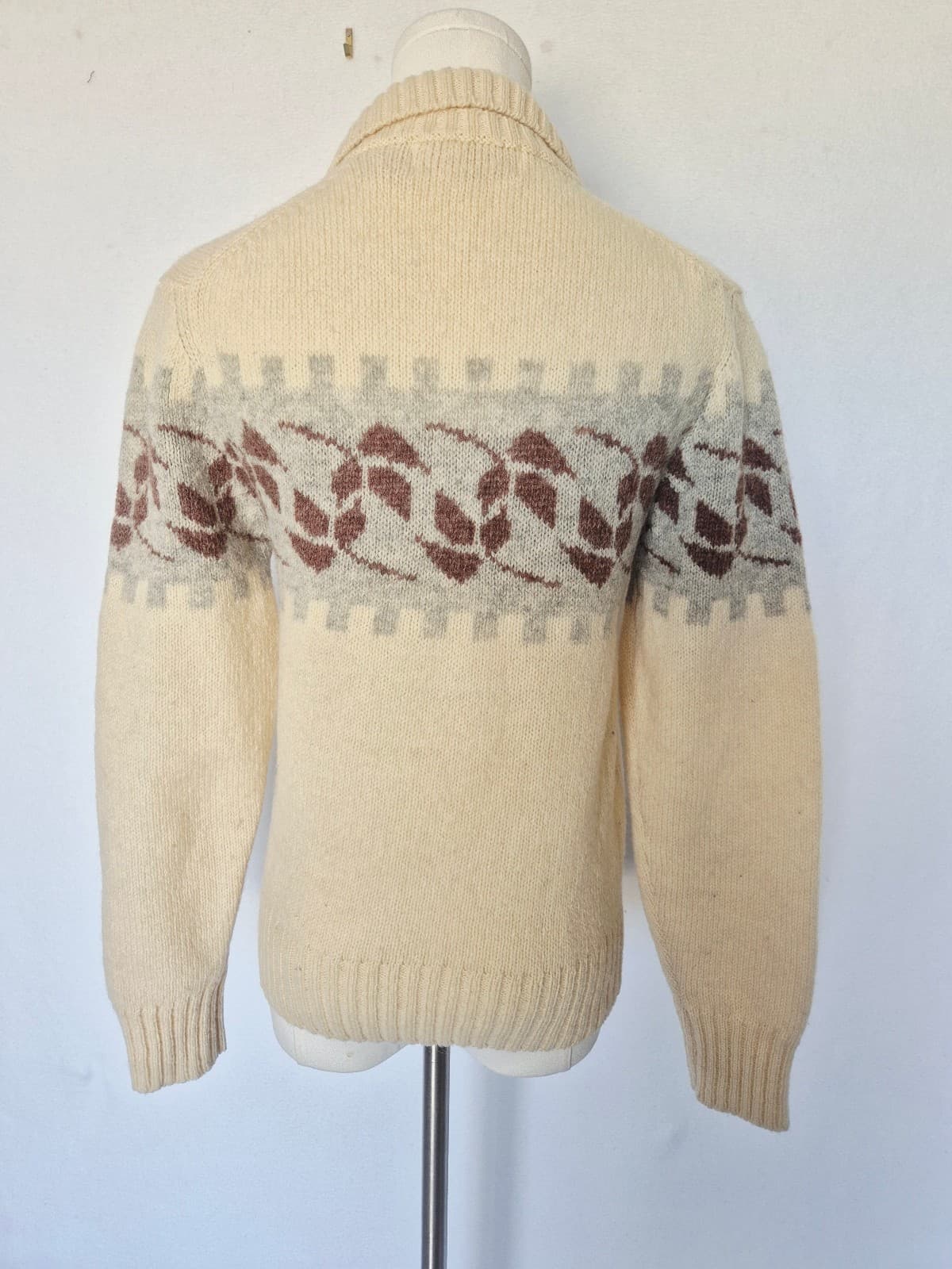 Vintage French Connection Shetland Wool Scandinavian Sweater Crew-Collar Size S - Thumbnail 8