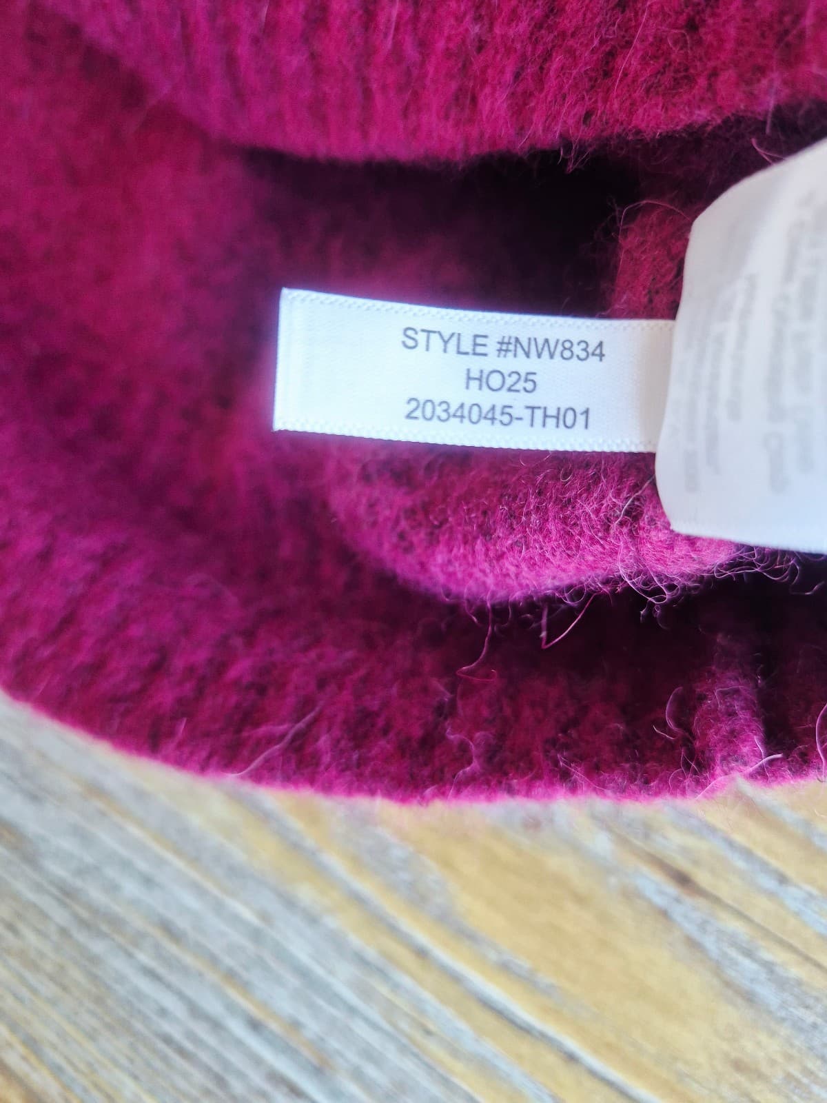 Madewell CloudSoft Wool Alpaca Drop-Shoulder Crewneck Sweater Autumn Fuchsia M - Thumbnail 14