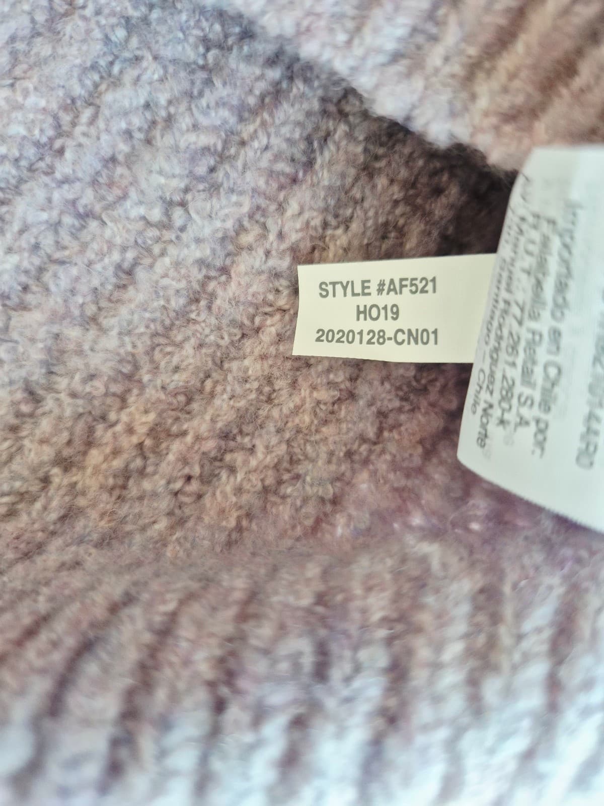 Madewell Mercer Coziest Yarn Wool Blend Turtleneck Sweater Heather Wisteria Sz.S - Thumbnail 14