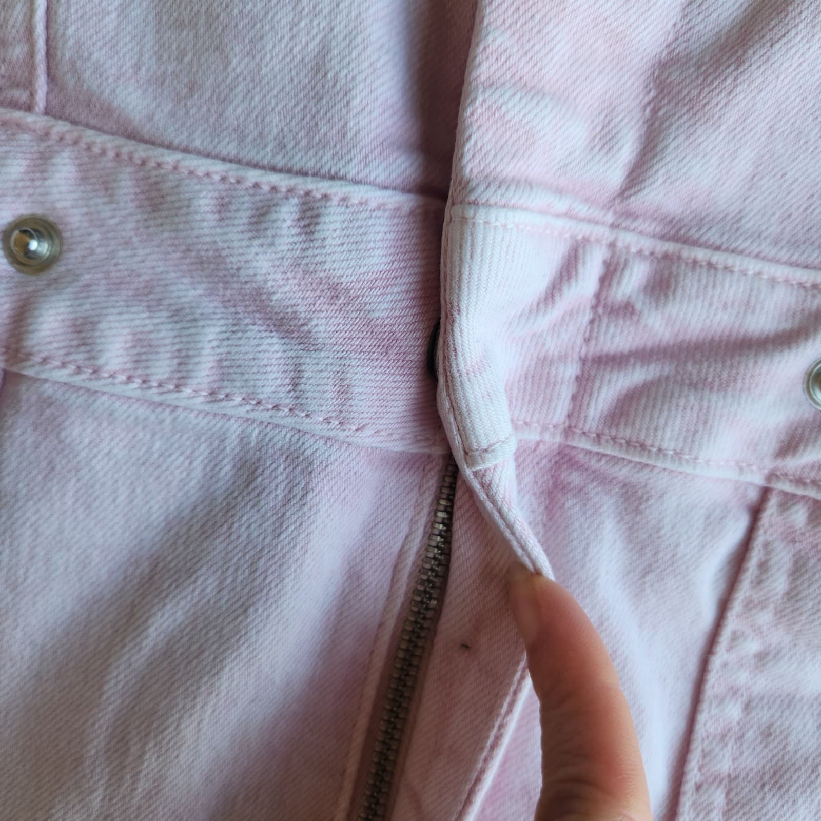 Good American Fit For Success Jumpsuit Stretch Denim Mineral Rose Quartz Sz.3 - Thumbnail 9