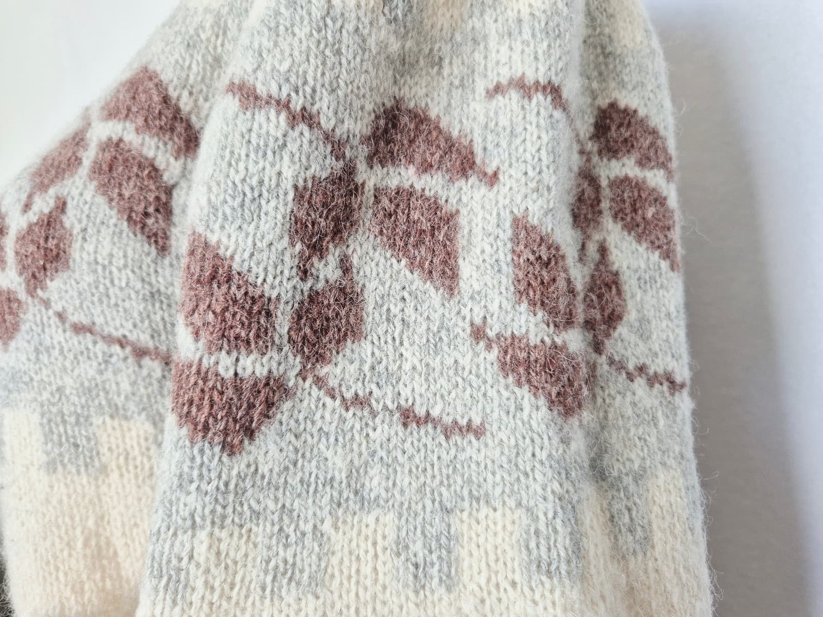 Vintage French Connection Shetland Wool Scandinavian Sweater Crew-Collar Size S - Thumbnail 7