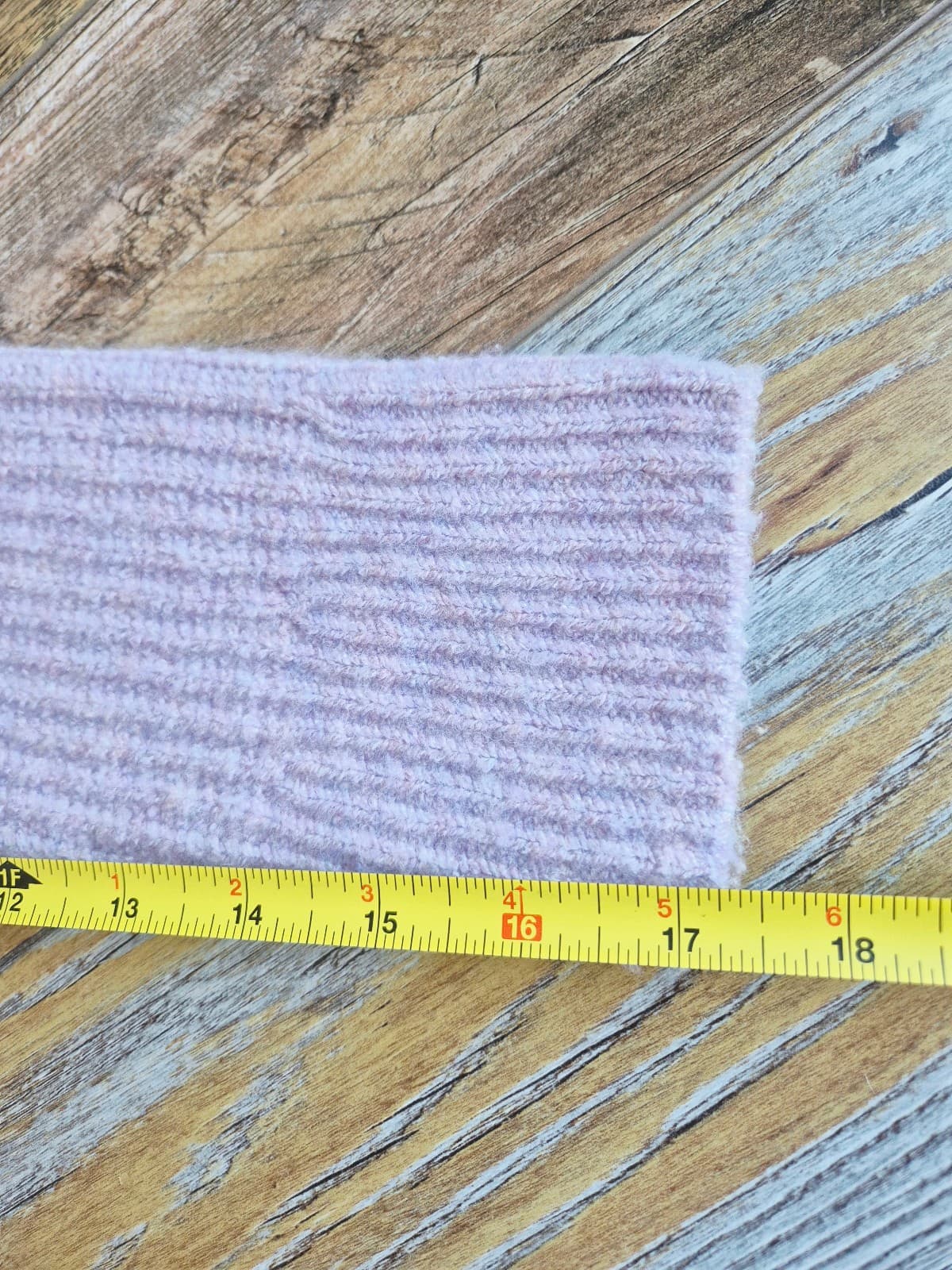 Madewell Mercer Coziest Yarn Wool Blend Turtleneck Sweater Heather Wisteria Sz.S - Thumbnail 15
