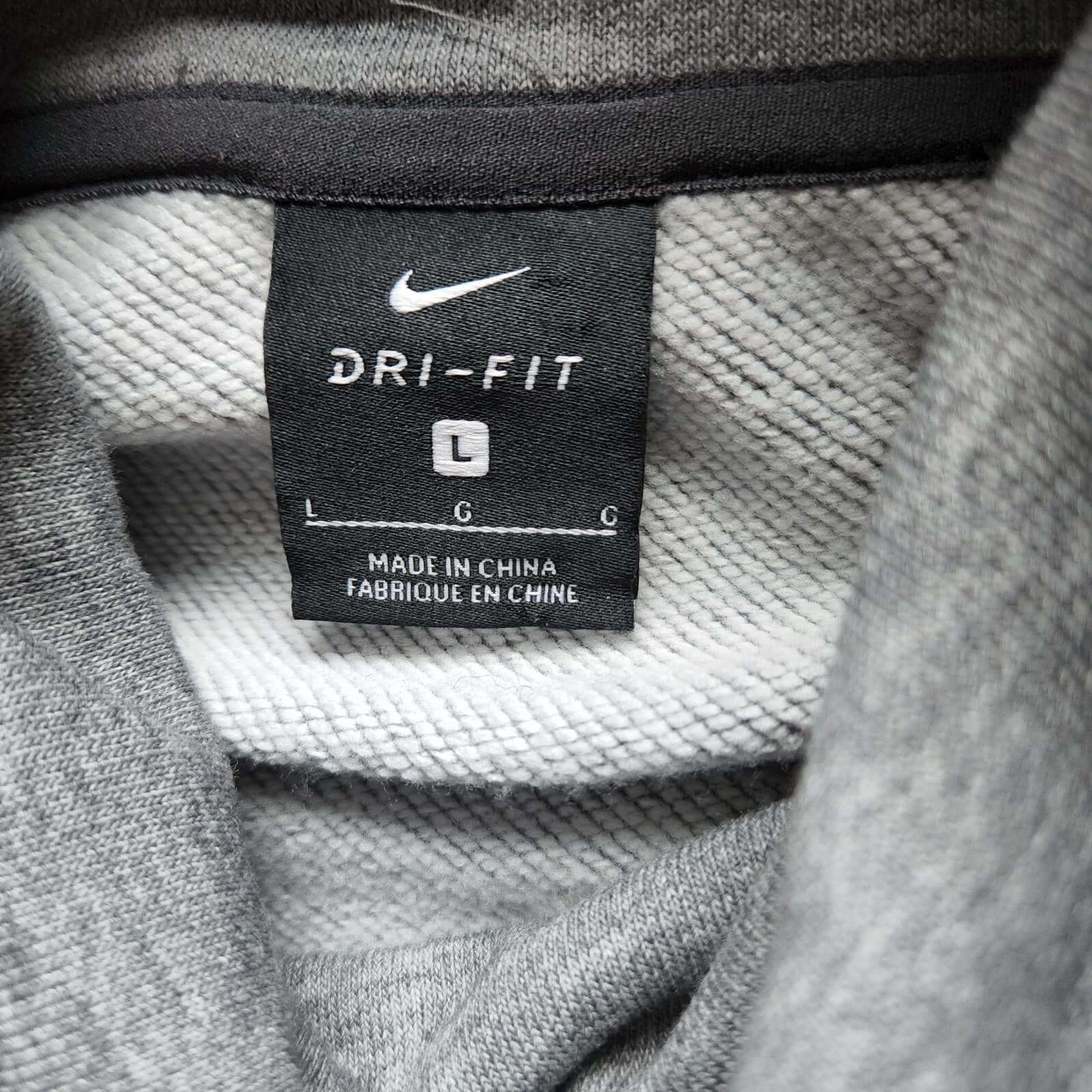 Nike Dri-Fit Dry Versa Funnel-Neck Athletic Vest Sleeveless Pocket Grey Women L - Thumbnail 8