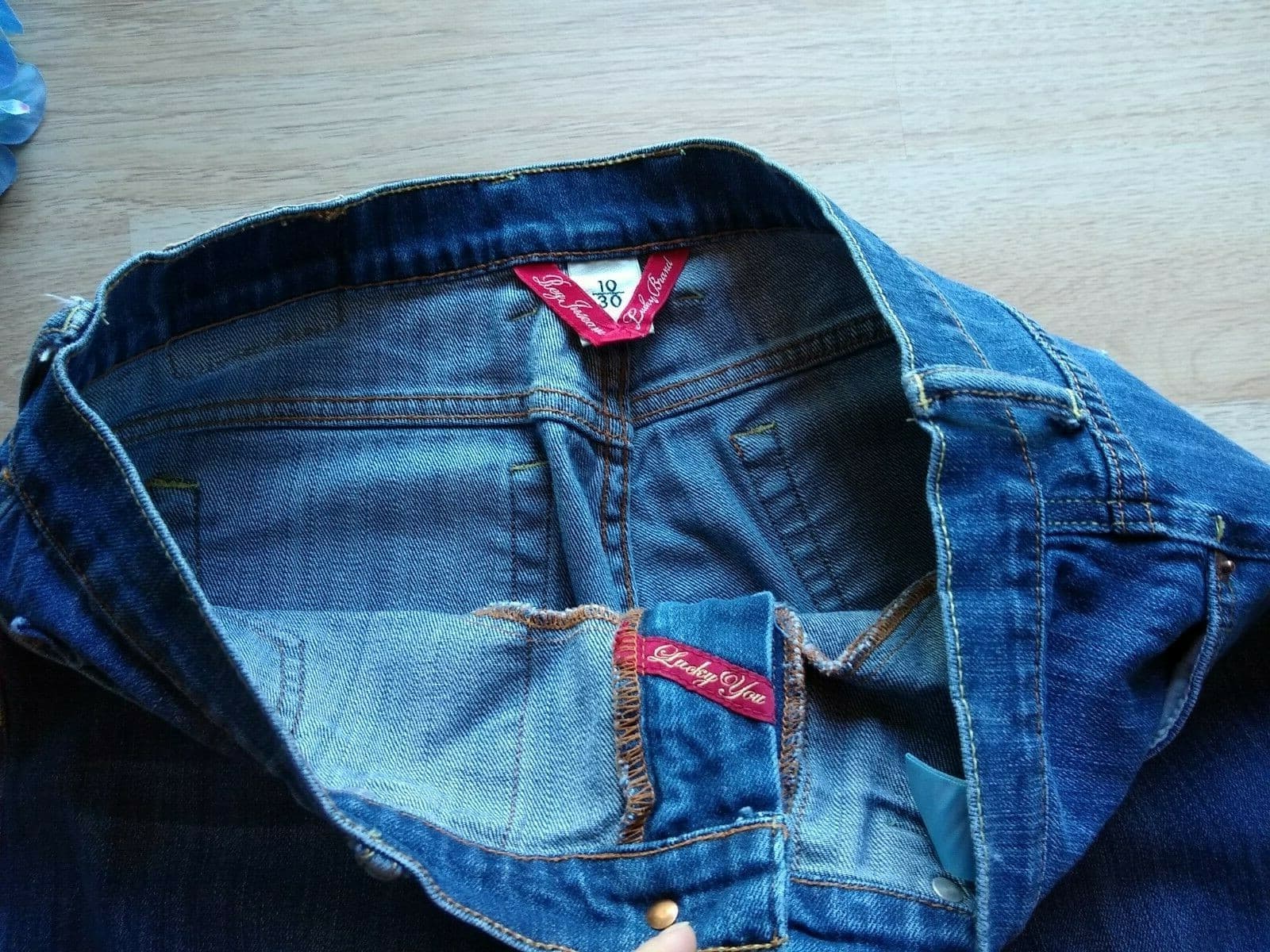 Lucky Brand Ankle Crop Capri Jeans Straight Leg Medium Wash Blue Sz.10/30 - Thumbnail 6