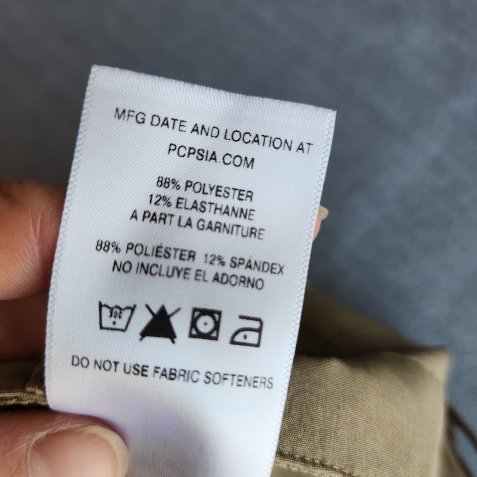 Patagonia Happy Hike 50+ UPF Crop Capri Pants Drawstring Pocket Khaki Women's 4 - Thumbnail 9