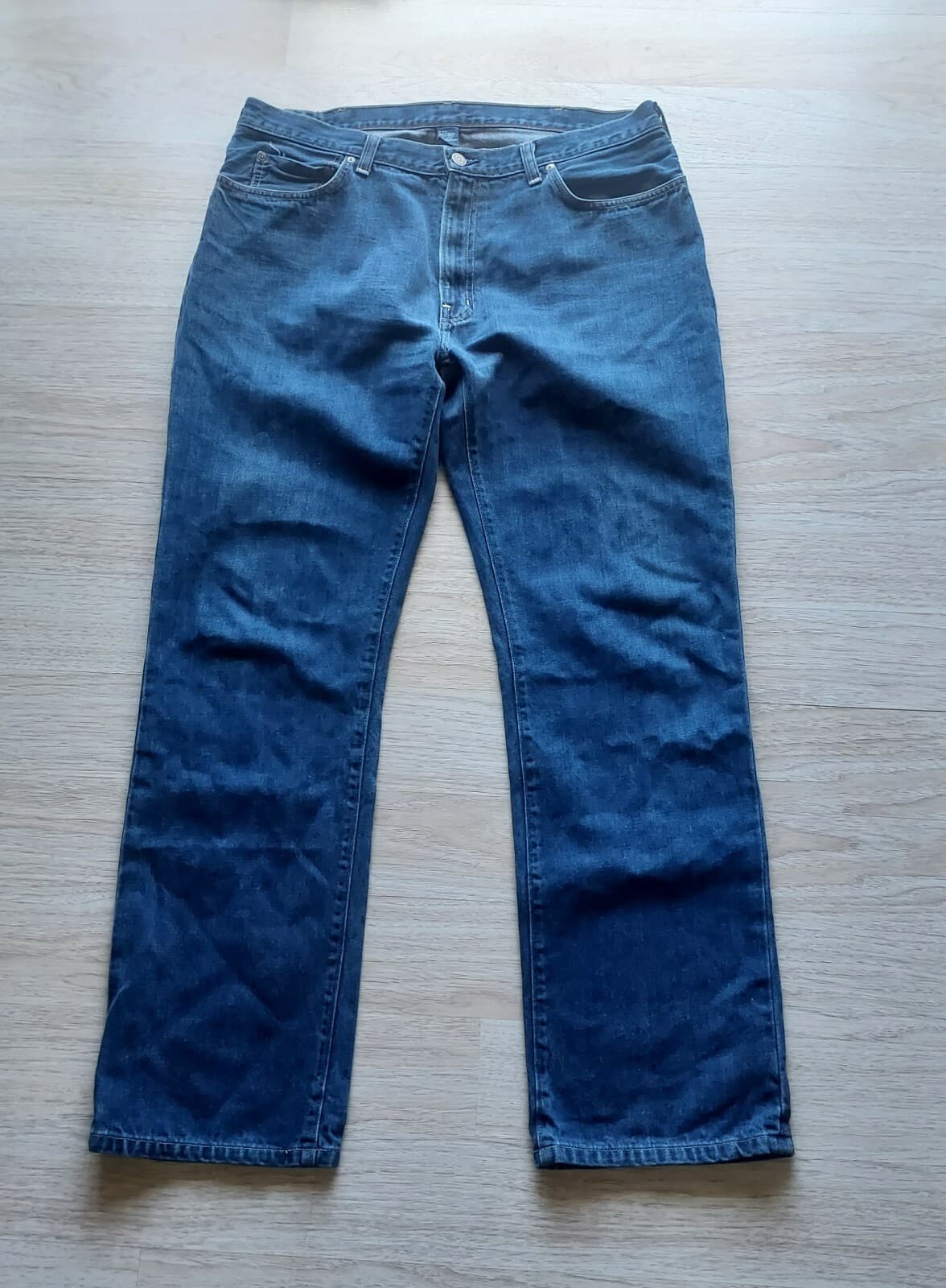 Polo Ralph Lauren Straight Leg Jeans Zip 100% Cotton Blue Men 38/34
