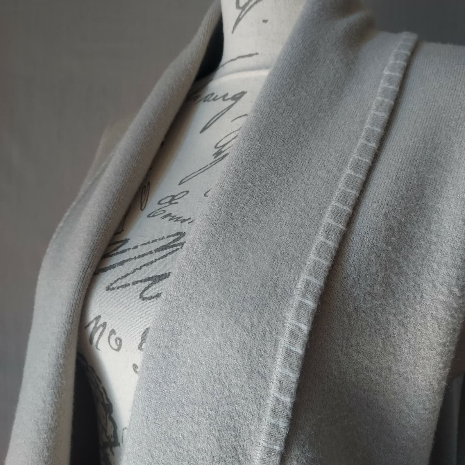 MAGASCHONI Open Front Cardigan Long Sleeve Pocket Beige Viscose Blend Women Sz.S - Thumbnail 3