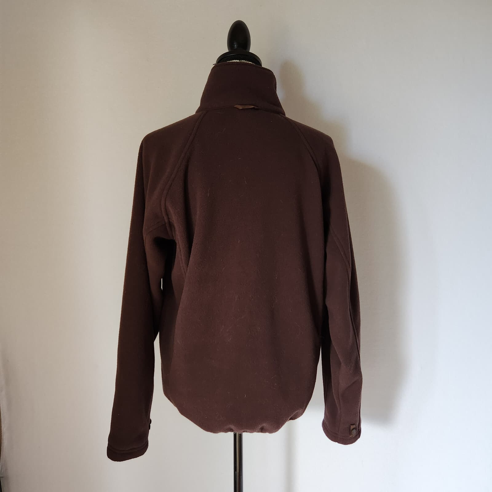 The Nort Face Men's Fleece Jacket Full-Zip Mock Neck Pocket Dark Brown Sz.S - Thumbnail 5